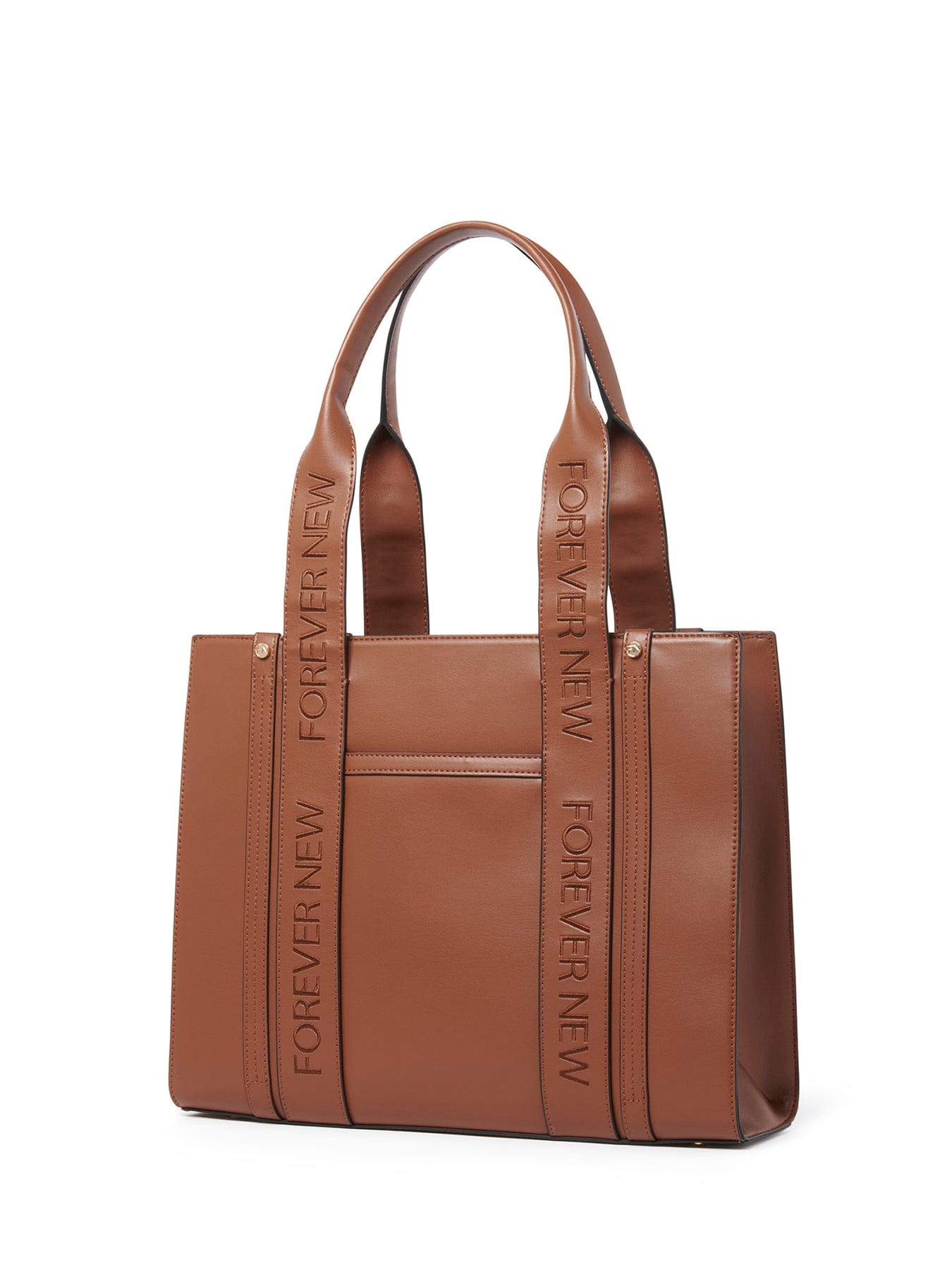 Forever New Signature Alison Structured Tote Bag Brown