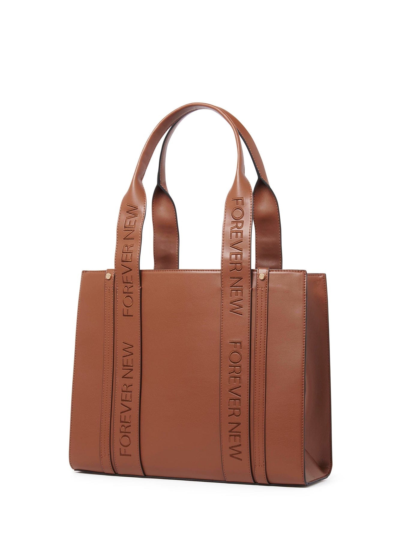 Forever New Signature Alison Structured Tote Bag Brown