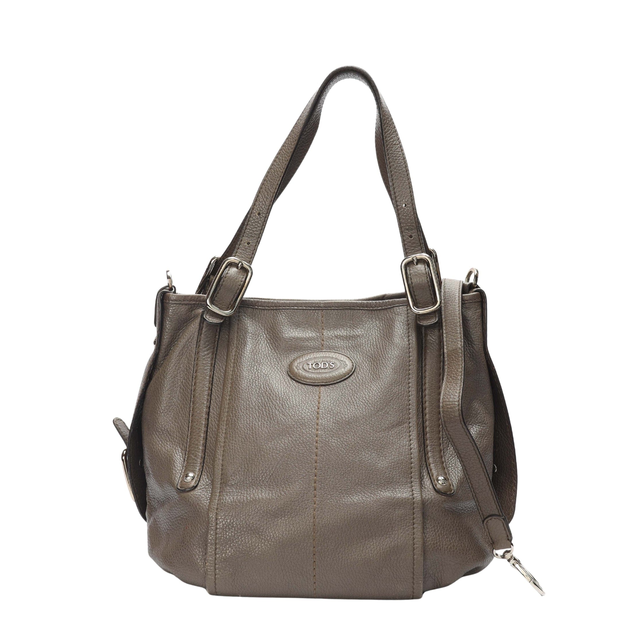 Tods Tod's Grey G - Line Easy Sacca Tote
