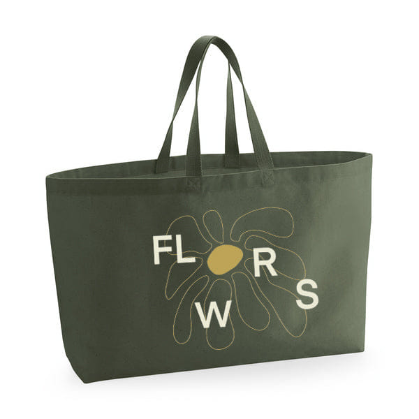 FLWRS by Chloe Hayward FLWRS Oversized Canvas Tote - Khaki