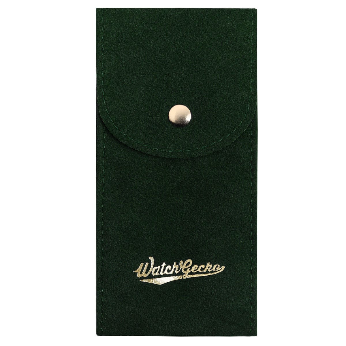 Logo WatchGecko Gold Logo Watch Pouch - Burgundy