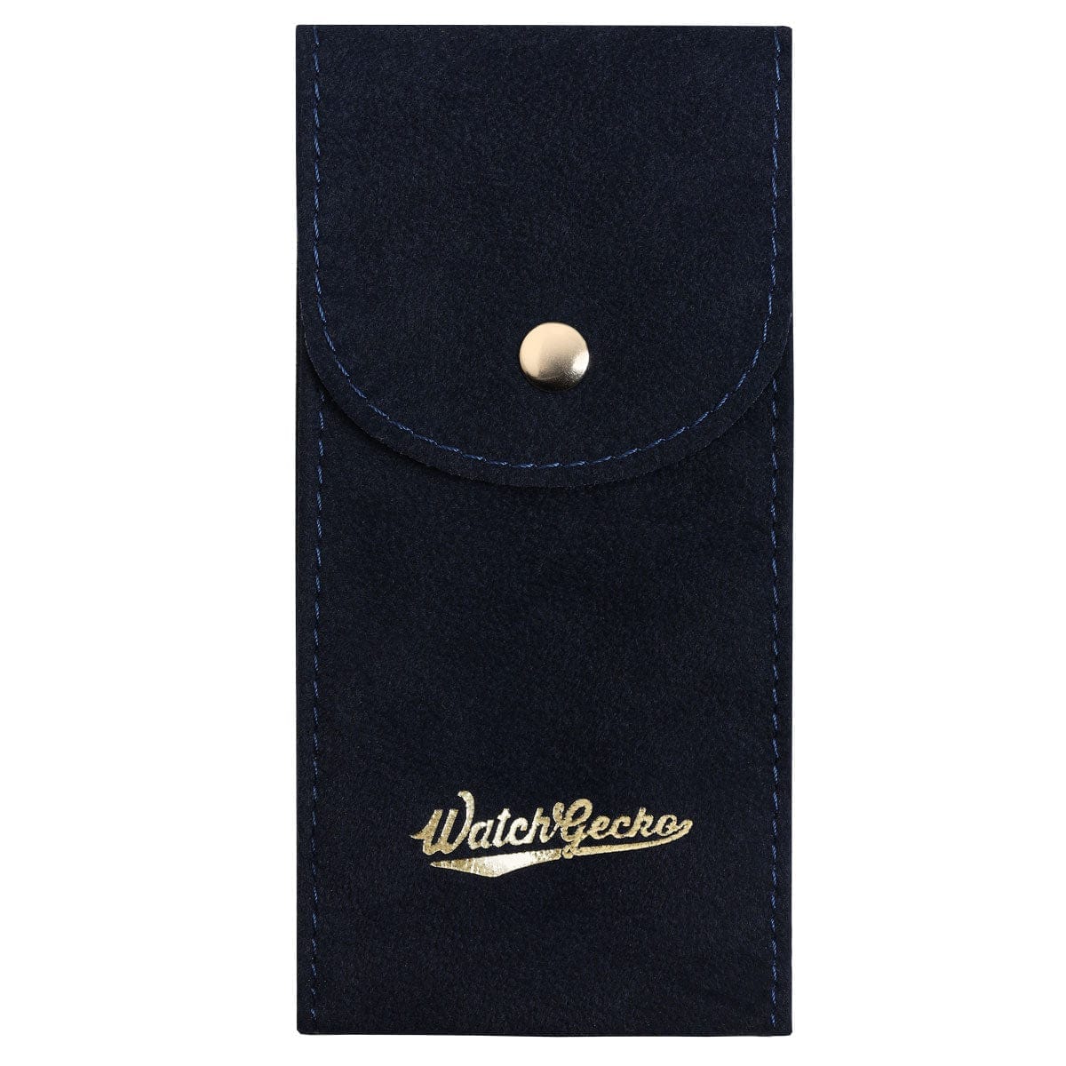 Logo WatchGecko Gold Logo Watch Pouch - Burgundy