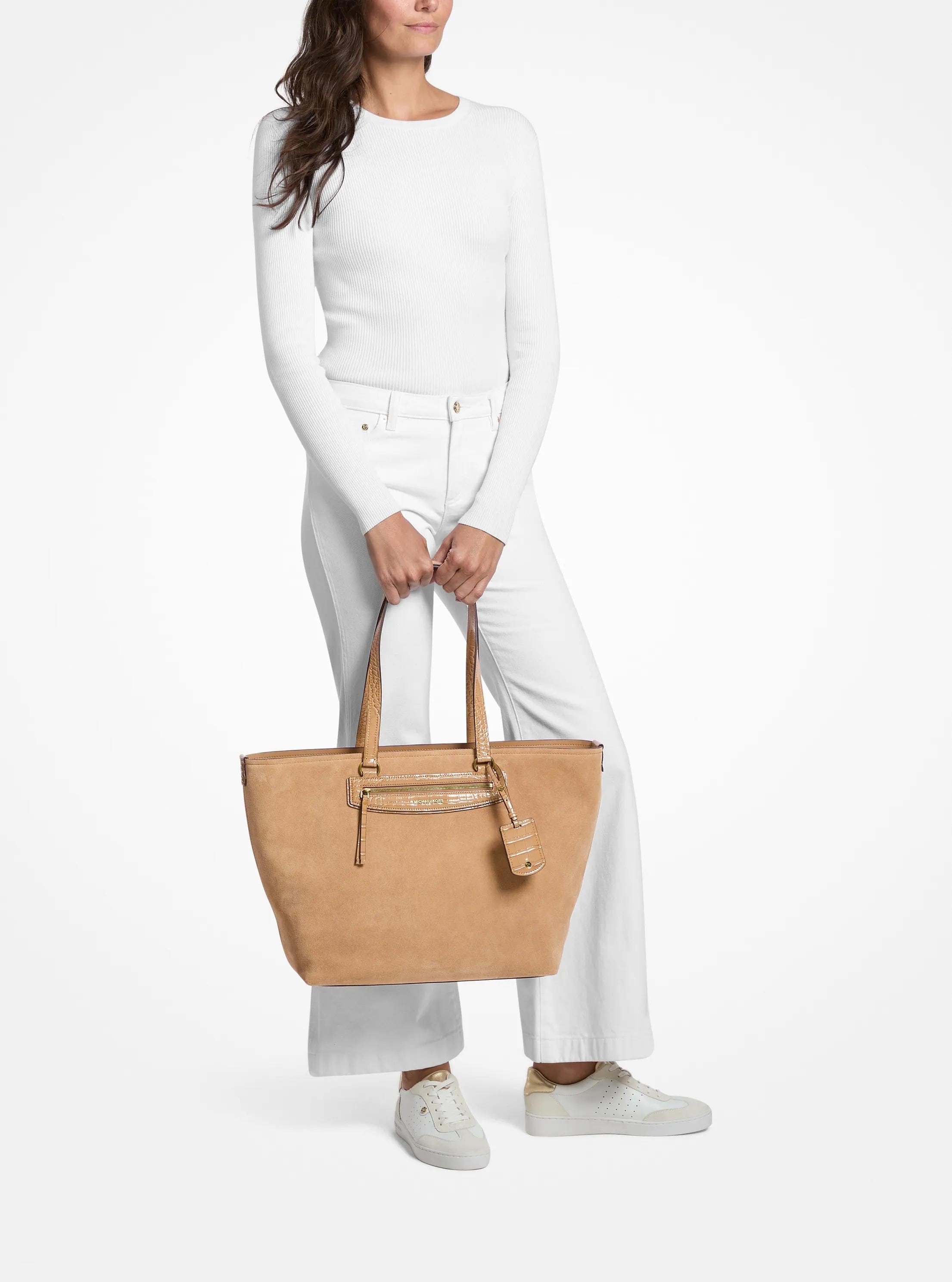 Jet Set Travel Extra - Large Suede Tote Bag