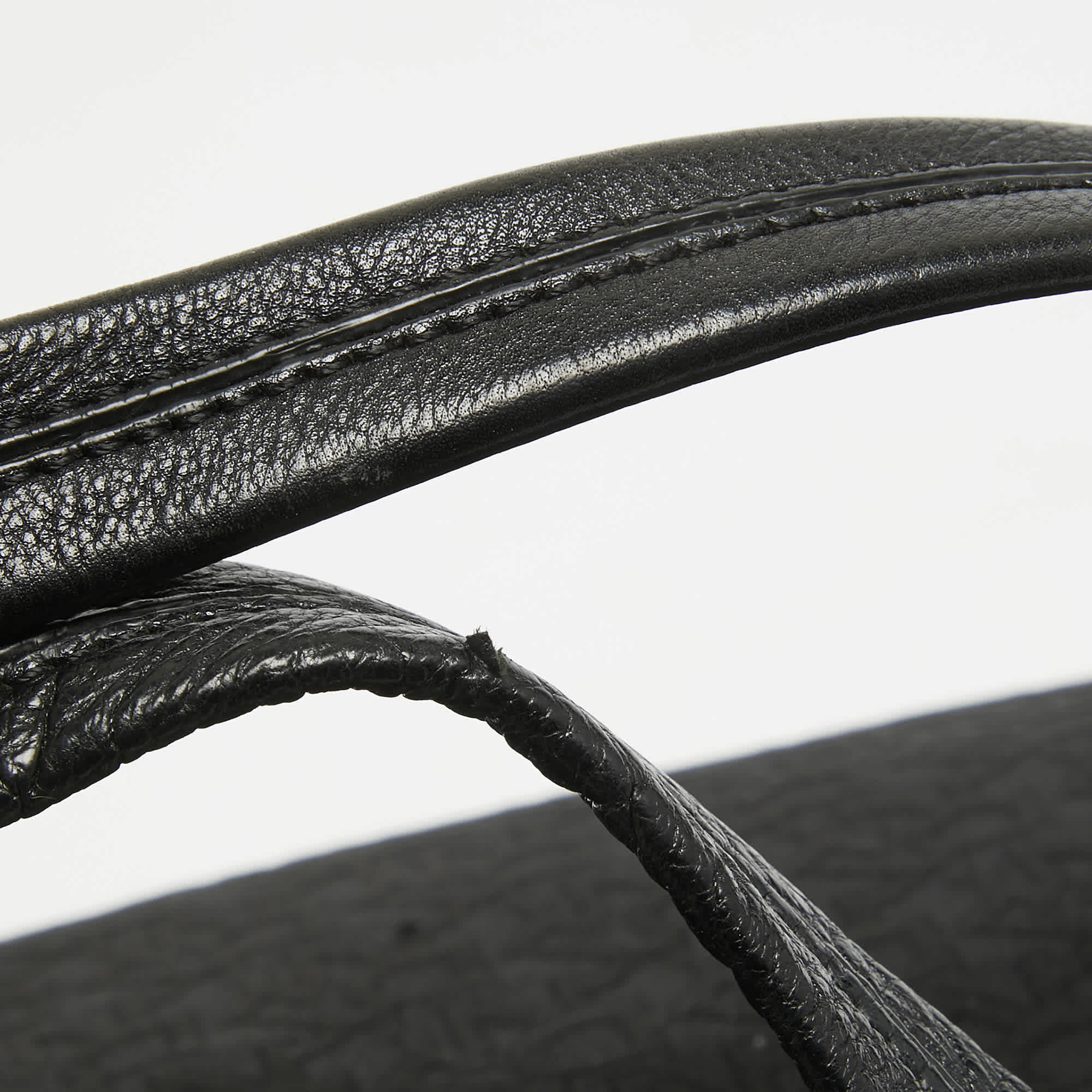 Monogram Dkny Black Monogram Canvas And Leather Flap Tote