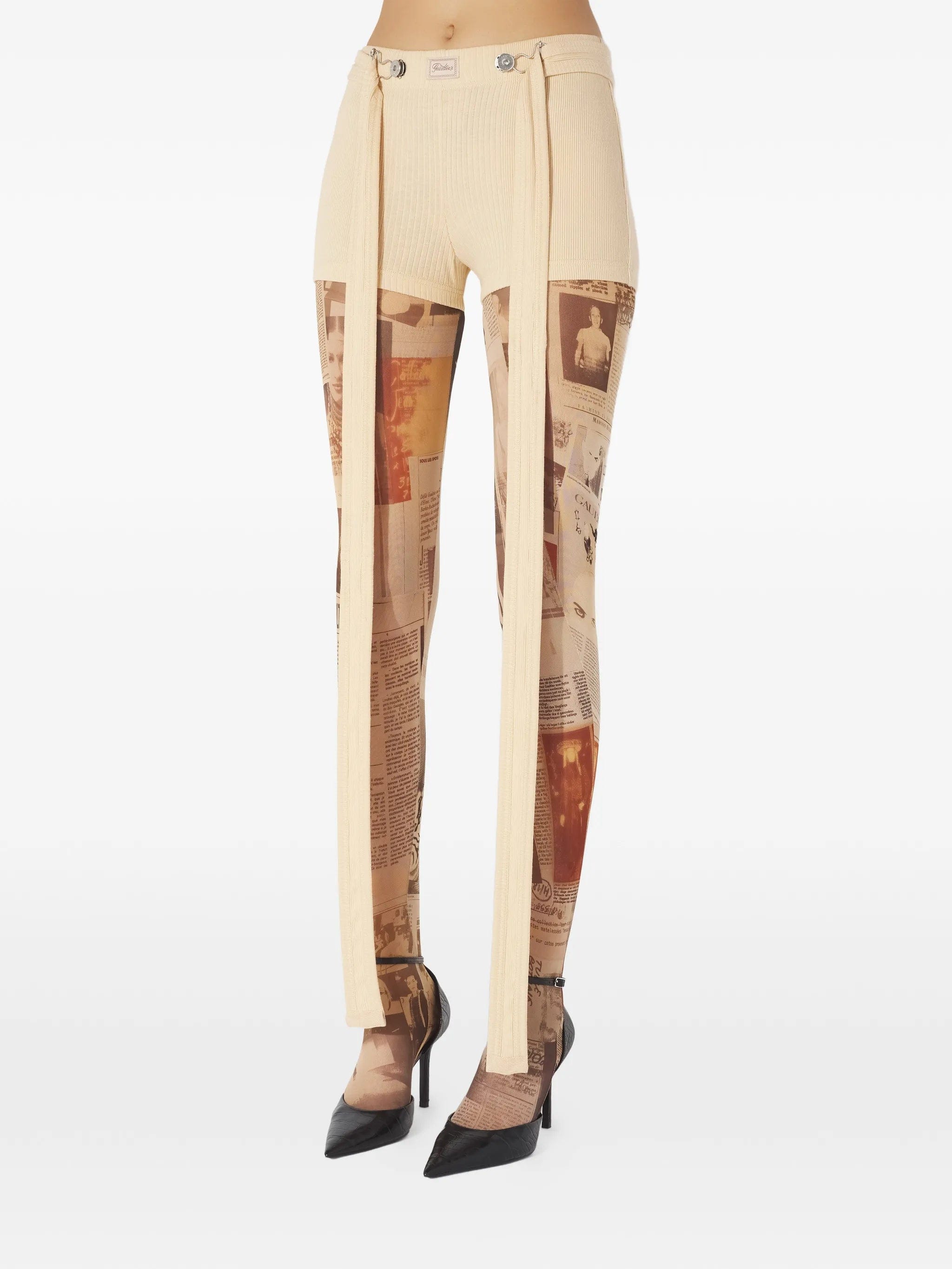 Jean Paul Gaultier ribbed shorts