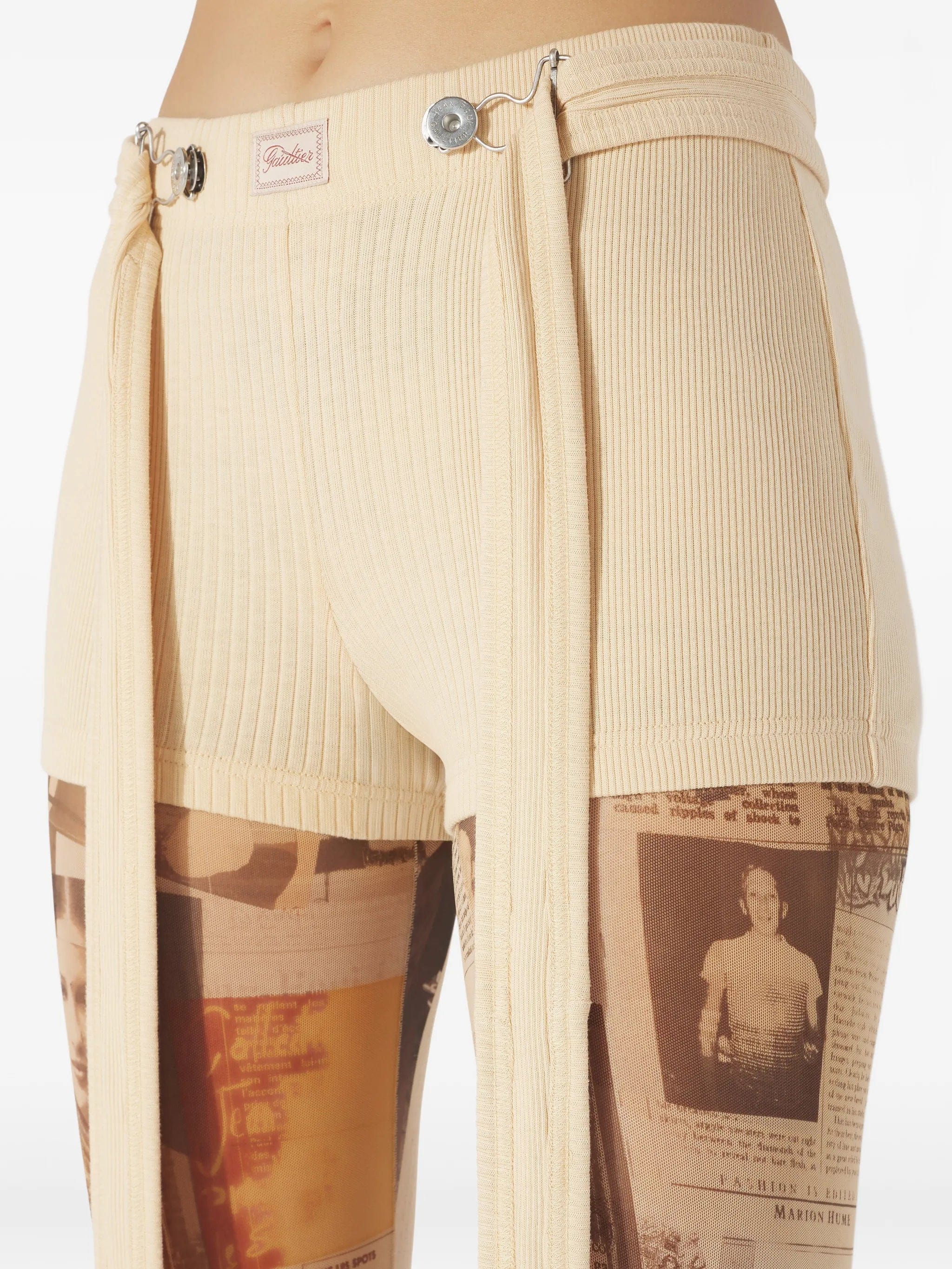 Jean Paul Gaultier ribbed shorts