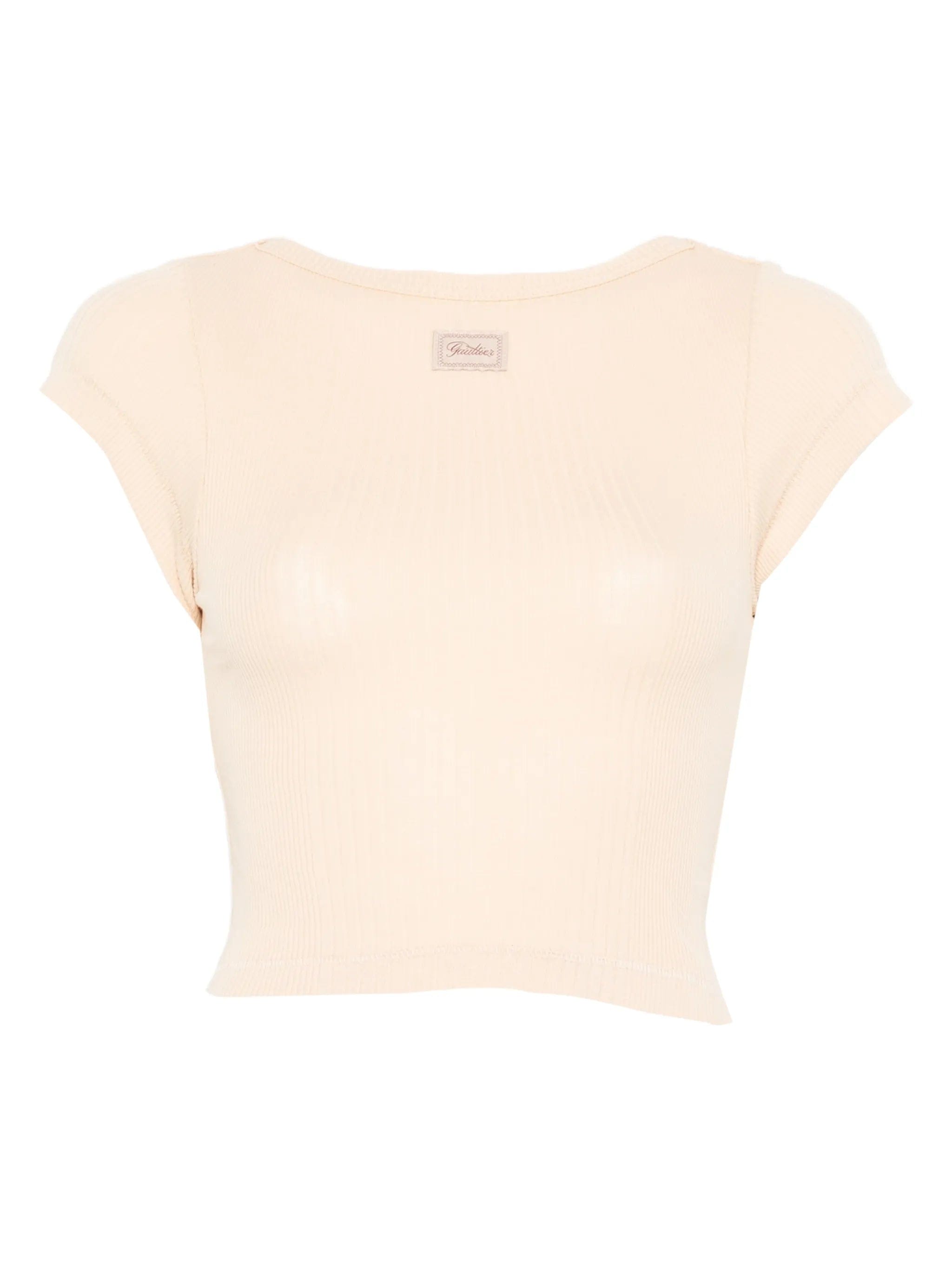 Jean Paul Gaultier ribbed short - sleeved T - shirt