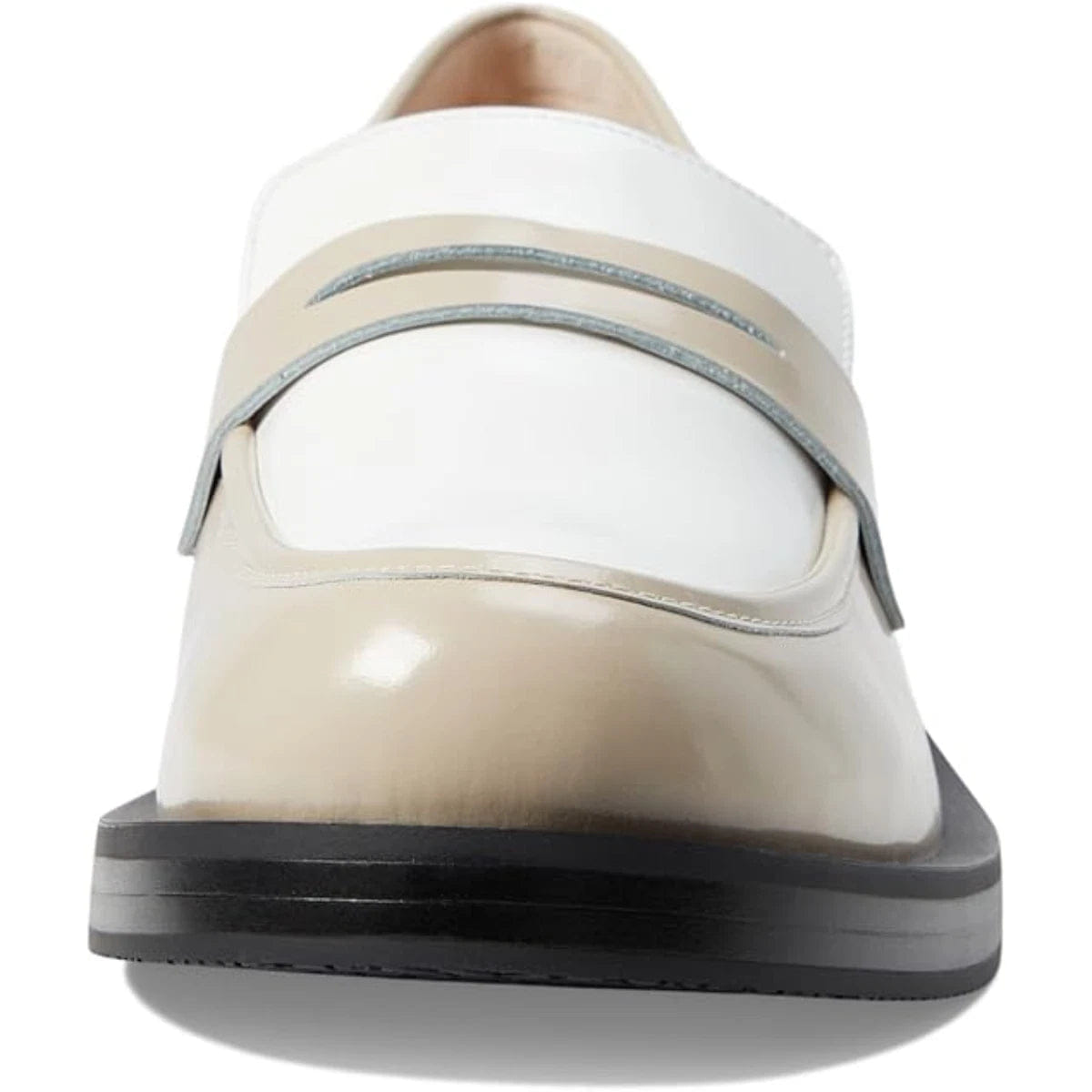 Stuart Weitzman Palmer Bold Loafer Women's Dune White Slip On Shoes RHS8493