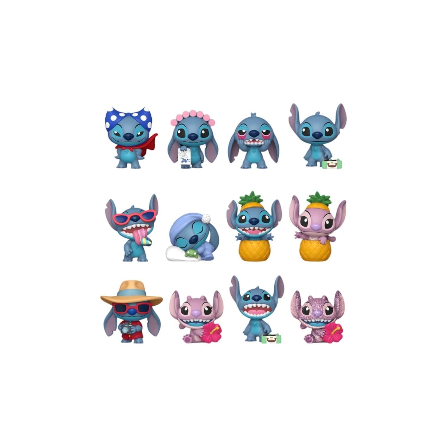 Funko Stitch and Angel Funko Mystery Minis