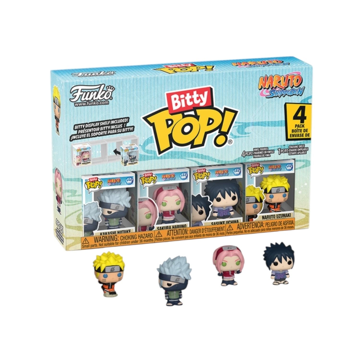 Funko Team 7 Funko 4 Pack Bitty Pop - Naruto: Shippuden - Chance of Chase