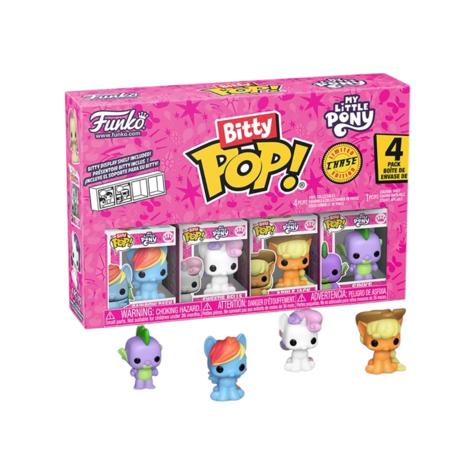 Funko Rainbow Dash Funko 4 Pack Bitty Pop - My Little Pony - Chance of Chase