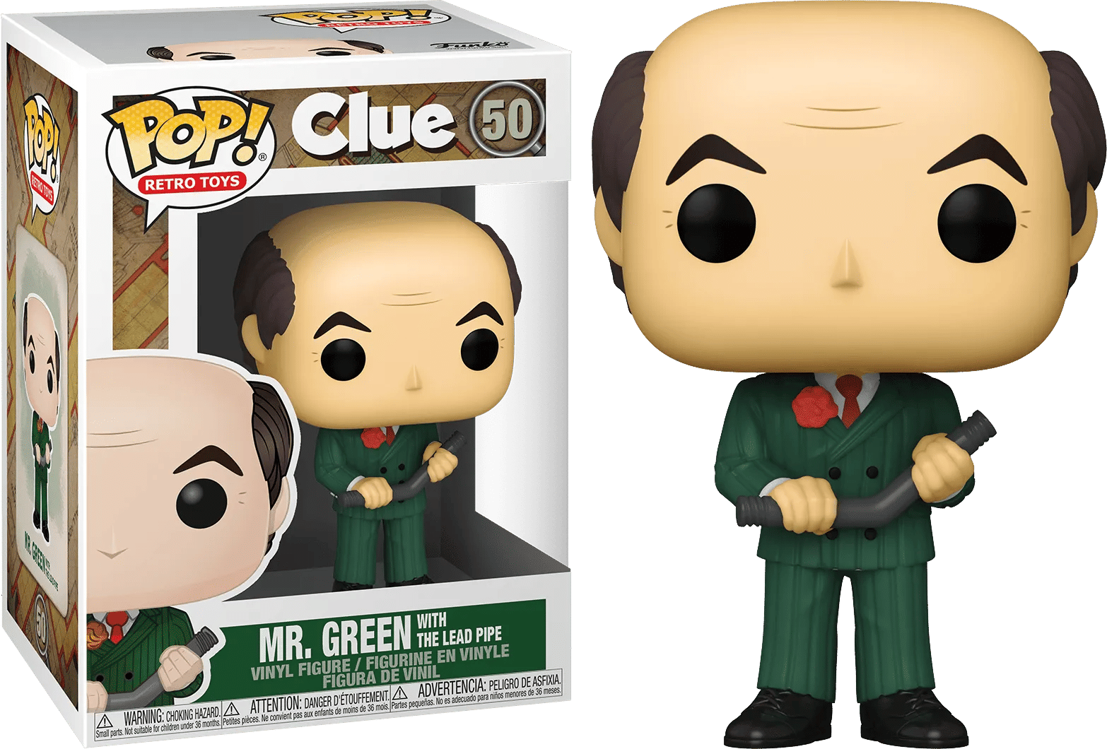 Funko Clue - Mr Green with Lead Pipe Pop! Vinyl