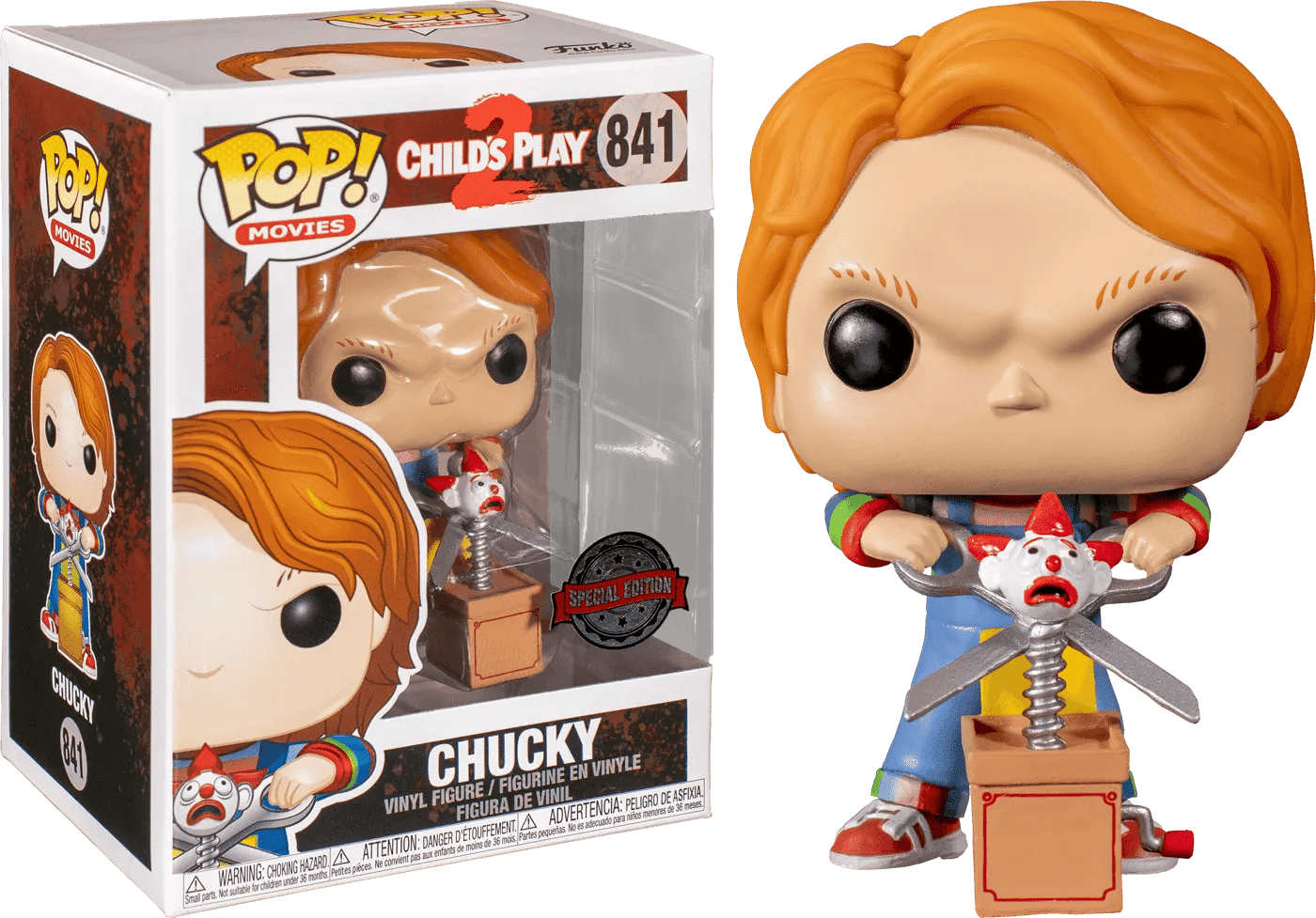 Funko Child's Play 2 - Chucky with Buddy & Scissors US Exclusive Pop! Vinyl