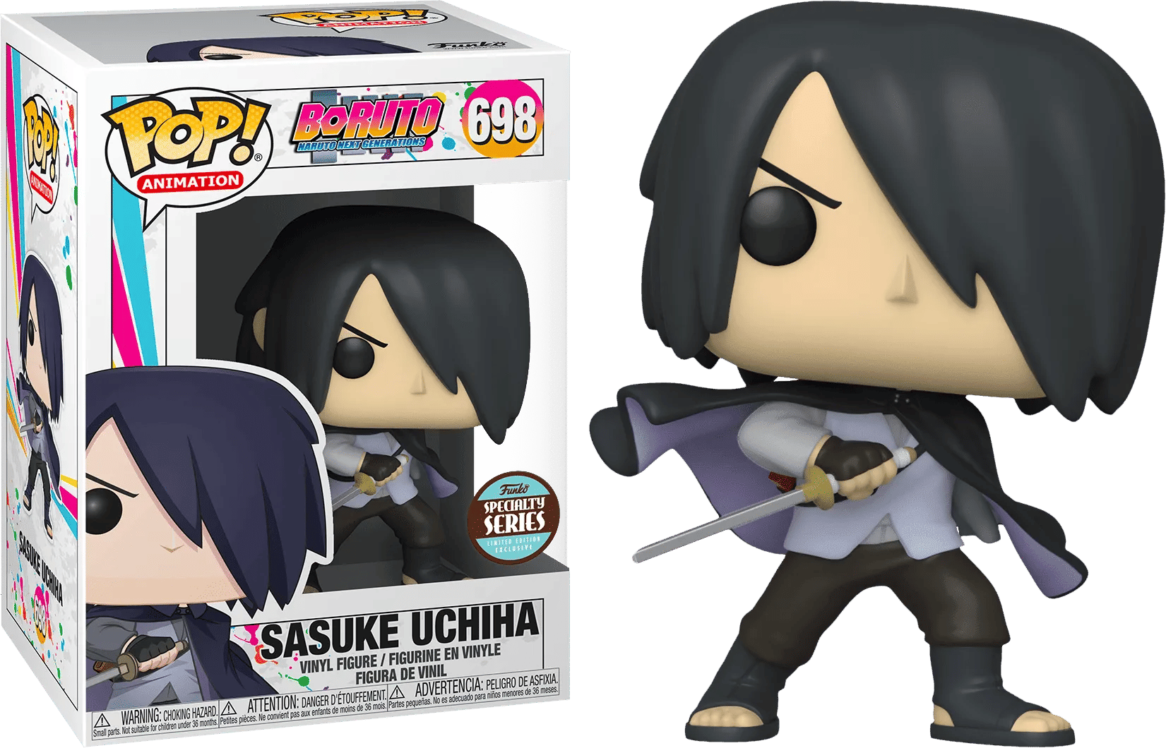Funko Boruto: Naruto Next Generations - Sasuke with cape (No arm) Specialty Store Exclusive Pop! Vinyl
