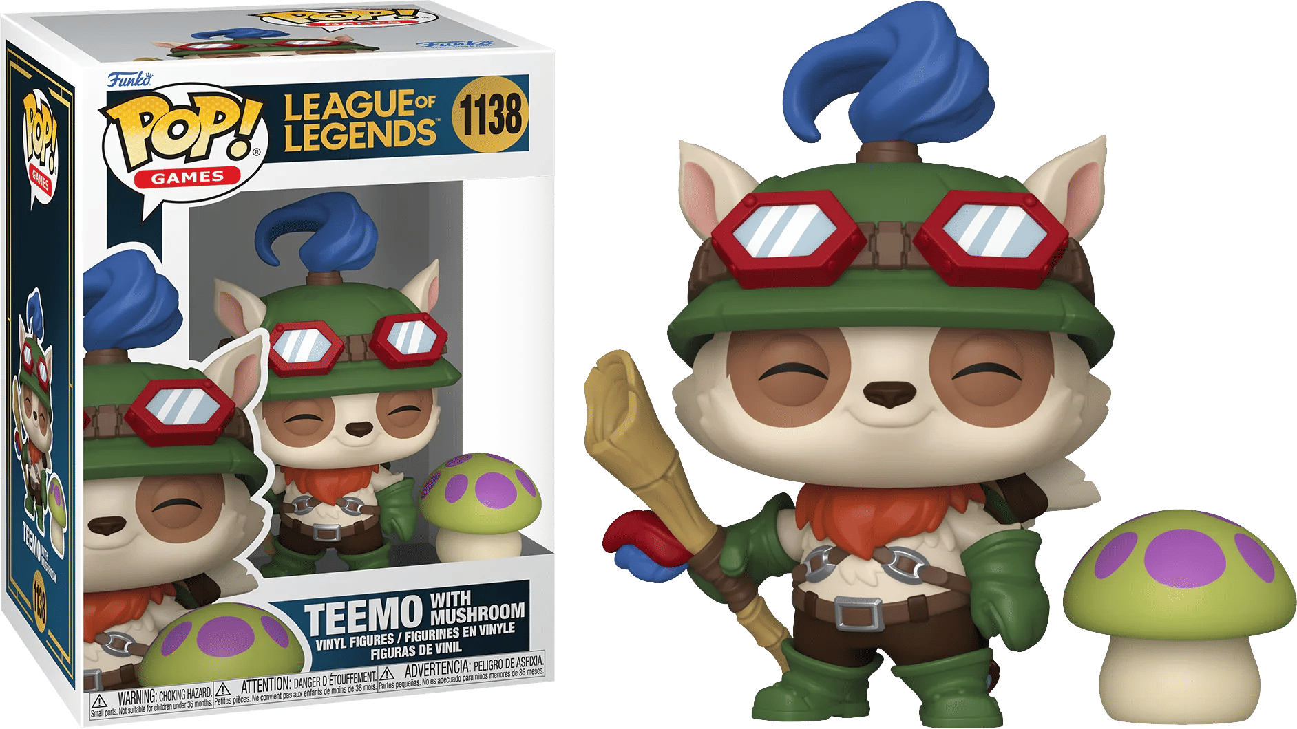 Funko League of Legends - Teemo with Mushroom Pop! Vinyl