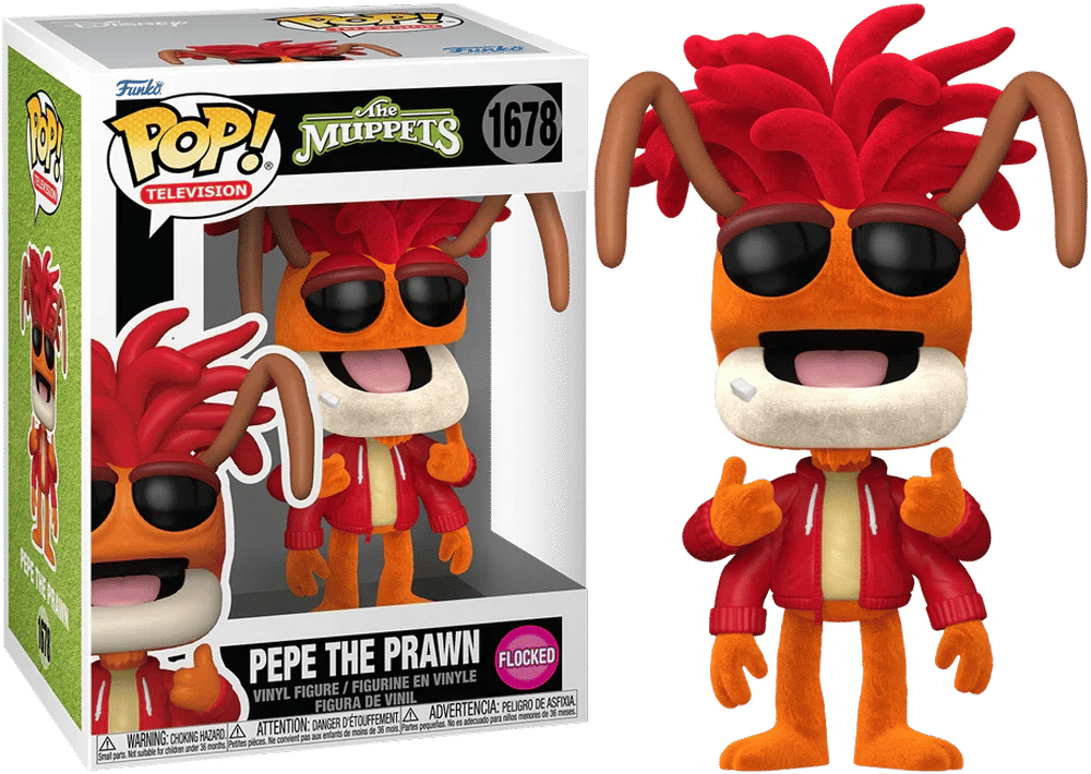 Funko Muppets - Pepe the Prawn (Flocked) Pop! Vinyl