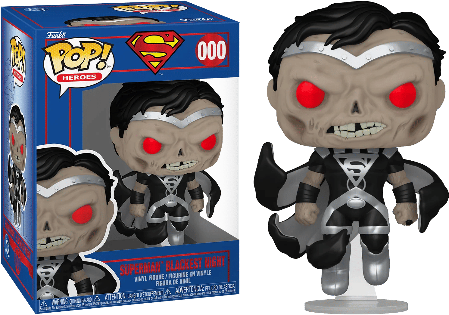 Funko DC Comics: Shield Through the Ages - Superman (Blackest Night) Pop! Vinyl