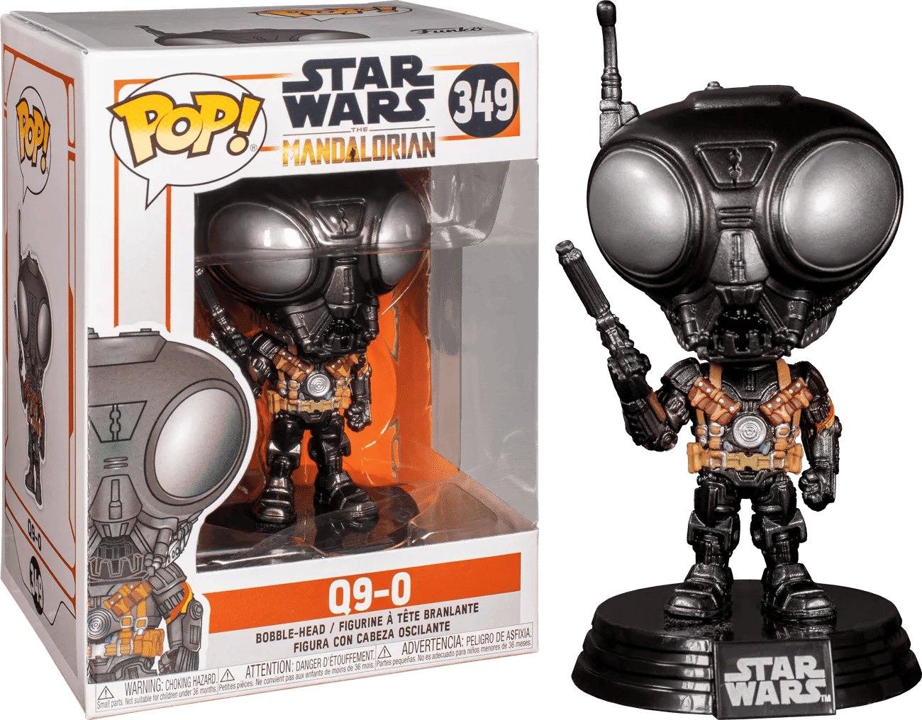 Funko Star Wars: The Mandalorian - Q9 - Zero Metallic Pop! Vinyl