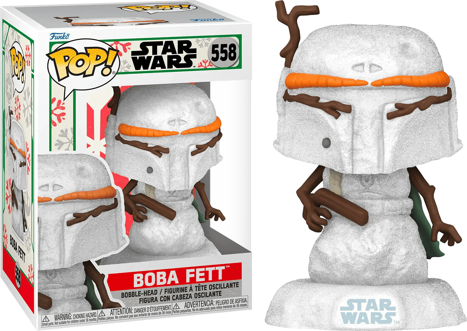 Funko Star Wars: Holiday - Boba Fett Snowman Pop! Vinyl