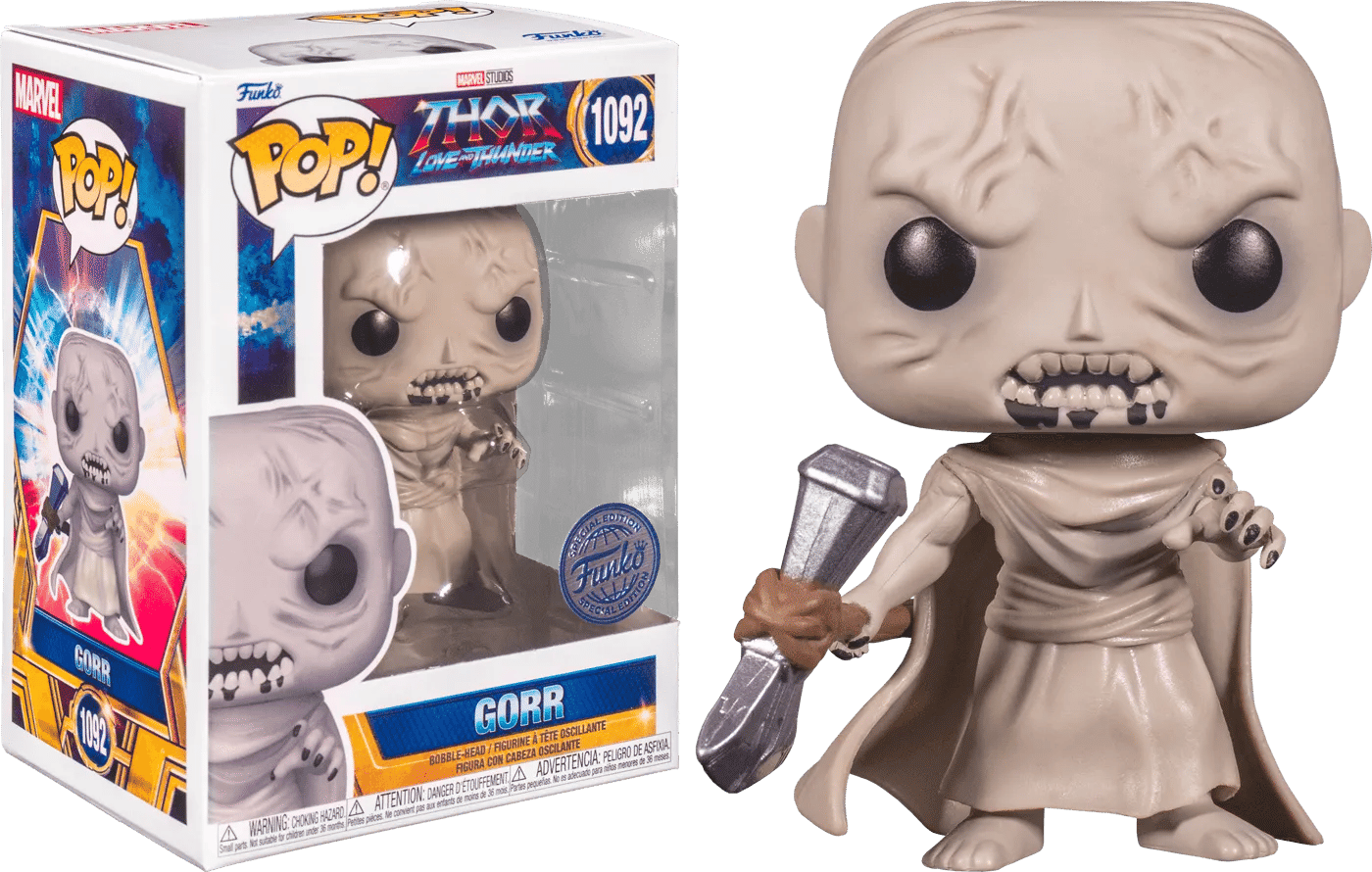 Funko Thor 4: Love and Thunder - Gorr with Stormbreaker Specialty Exclusive Pop! Vinyl