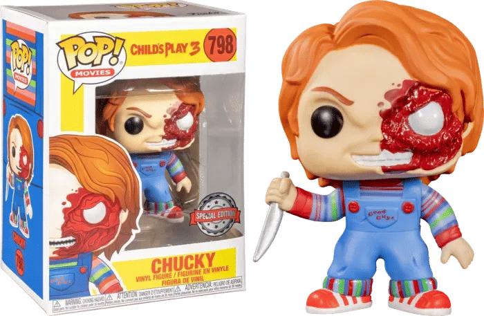 Funko Child's Play - Chucky Half Battle Damaged US Exclusive Pop! Vinyl