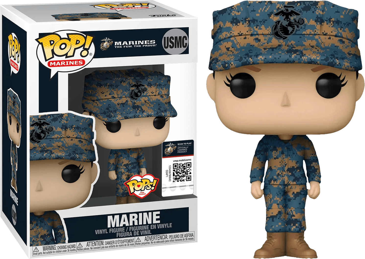 Funko US Military: Marines - Female Caucasian Pop! Vinyl