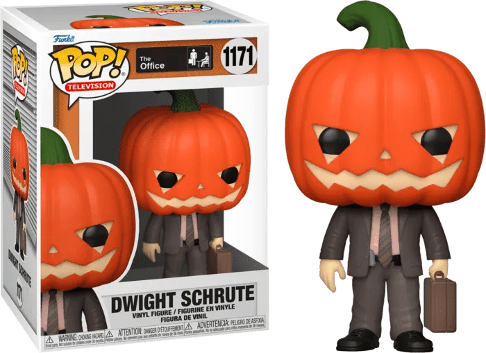 Funko The Office - Dwight with Pumpkinhead Pop! Vinyl