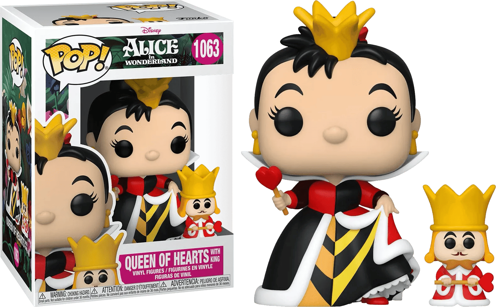 Funko Alice in Wonderland - Queen with King 70th Anniversary Pop! Vinyl