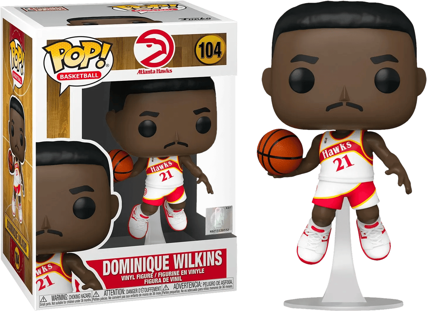Funko NBA: Legends - Dominique Wilkins Hawks Home Pop! Vinyl