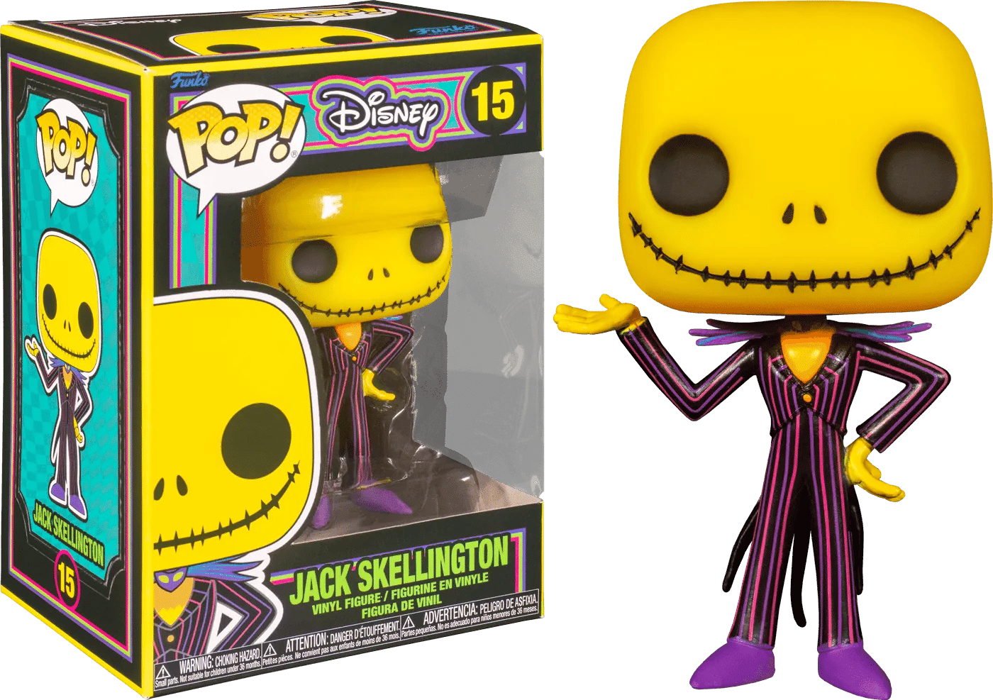 Funko The Nightmare Before Christmas - Jack Skellington Black Light Pop! Vinyl