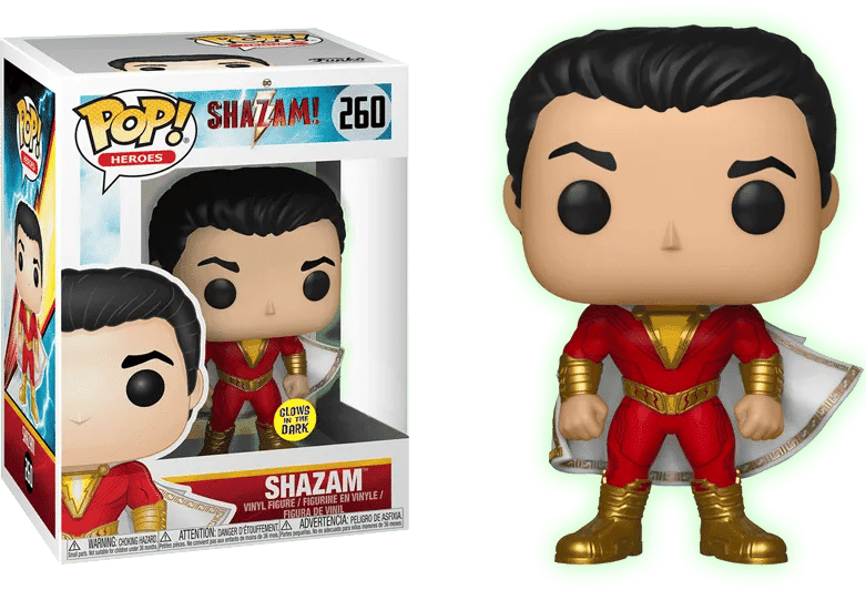 Funko Shazam - Shazam Glow US Exclusive Pop! Vinyl