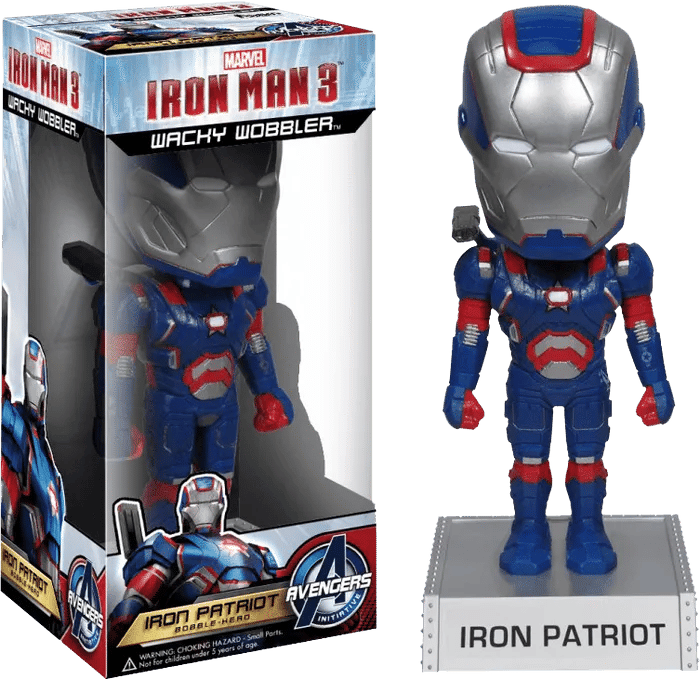 Funko Iron Man 3 - Iron Patriot Wacky Wobbler