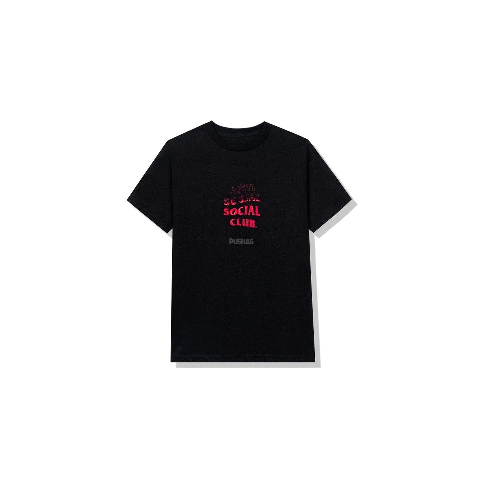 Anti Social Social Club A Fire Inside Pink Flame T-Shirt Black