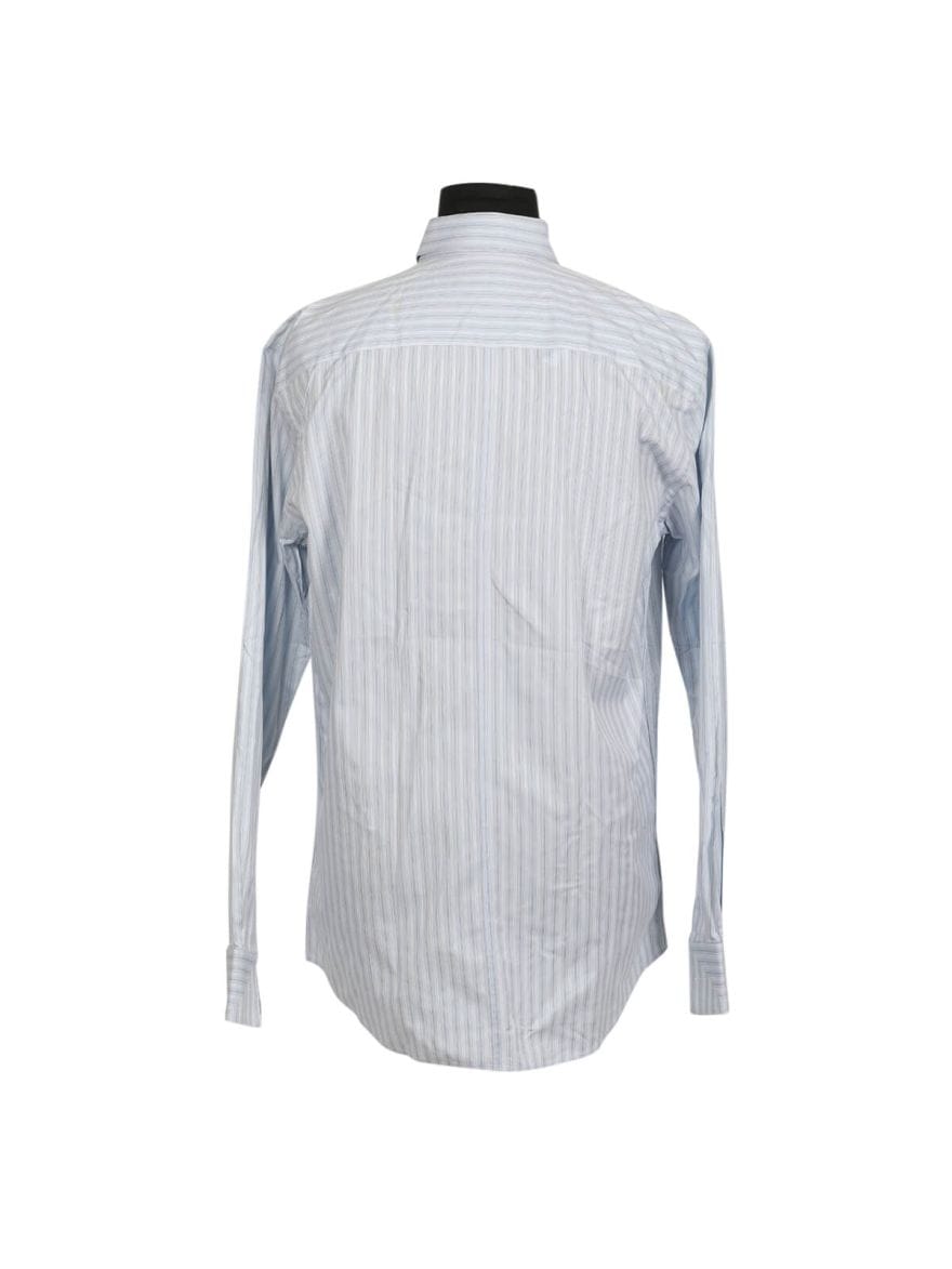 Dolce & Gabbana Sky Blue Striped Men's Shirt/Size - 42