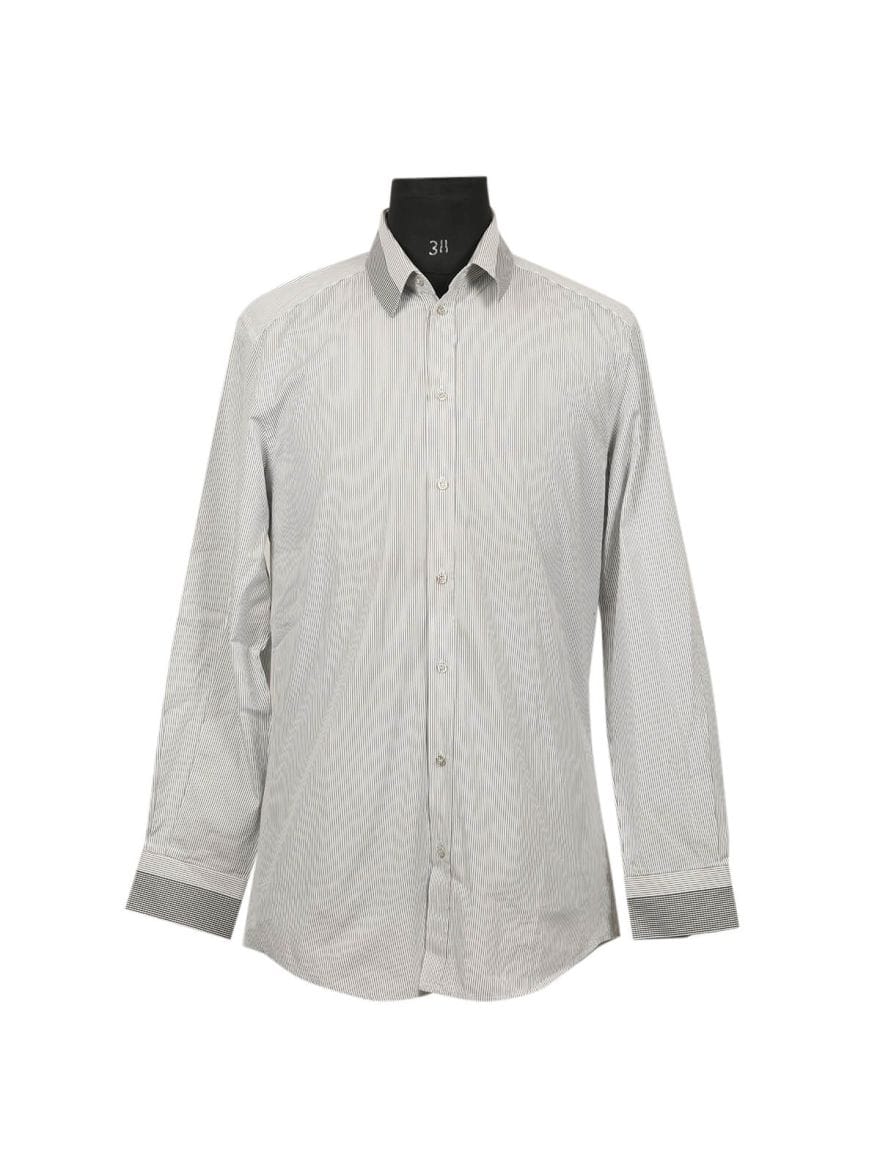 Dolce & Gabbana Black & White Stripe Shirt/Size - 41