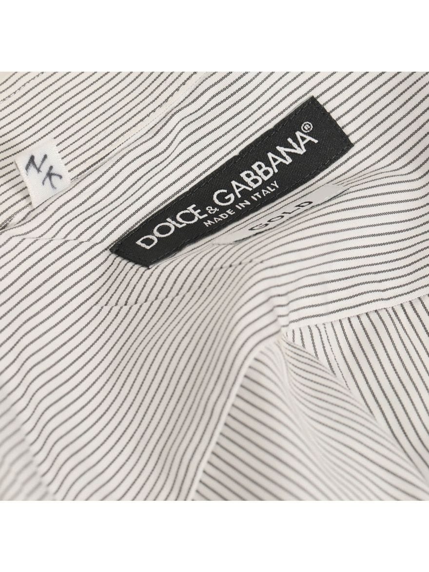 Dolce & Gabbana Black & White Stripe Shirt/Size - 41