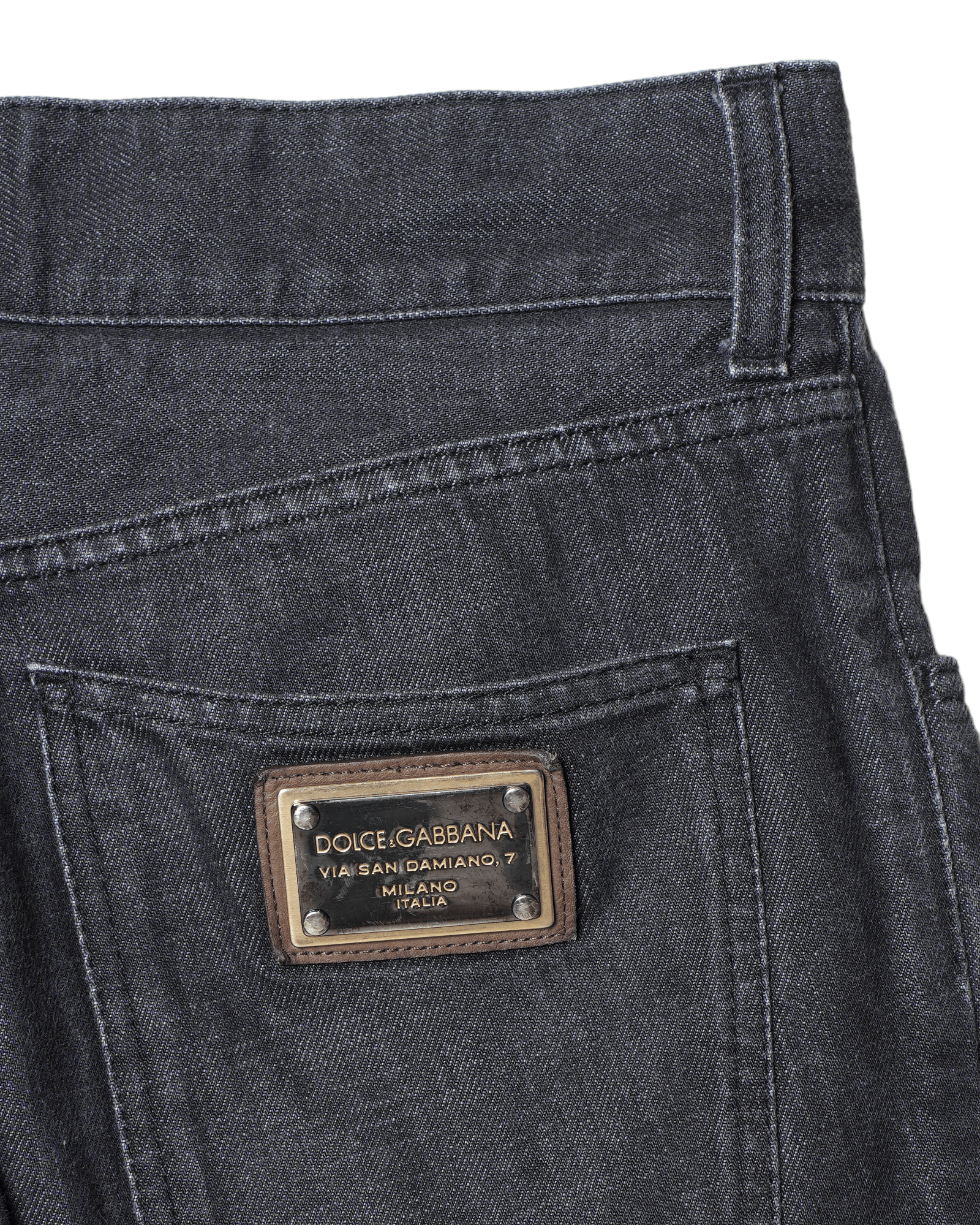 Dolce & Gabbana Dolce & Gabana Black Straight Fit Jeans