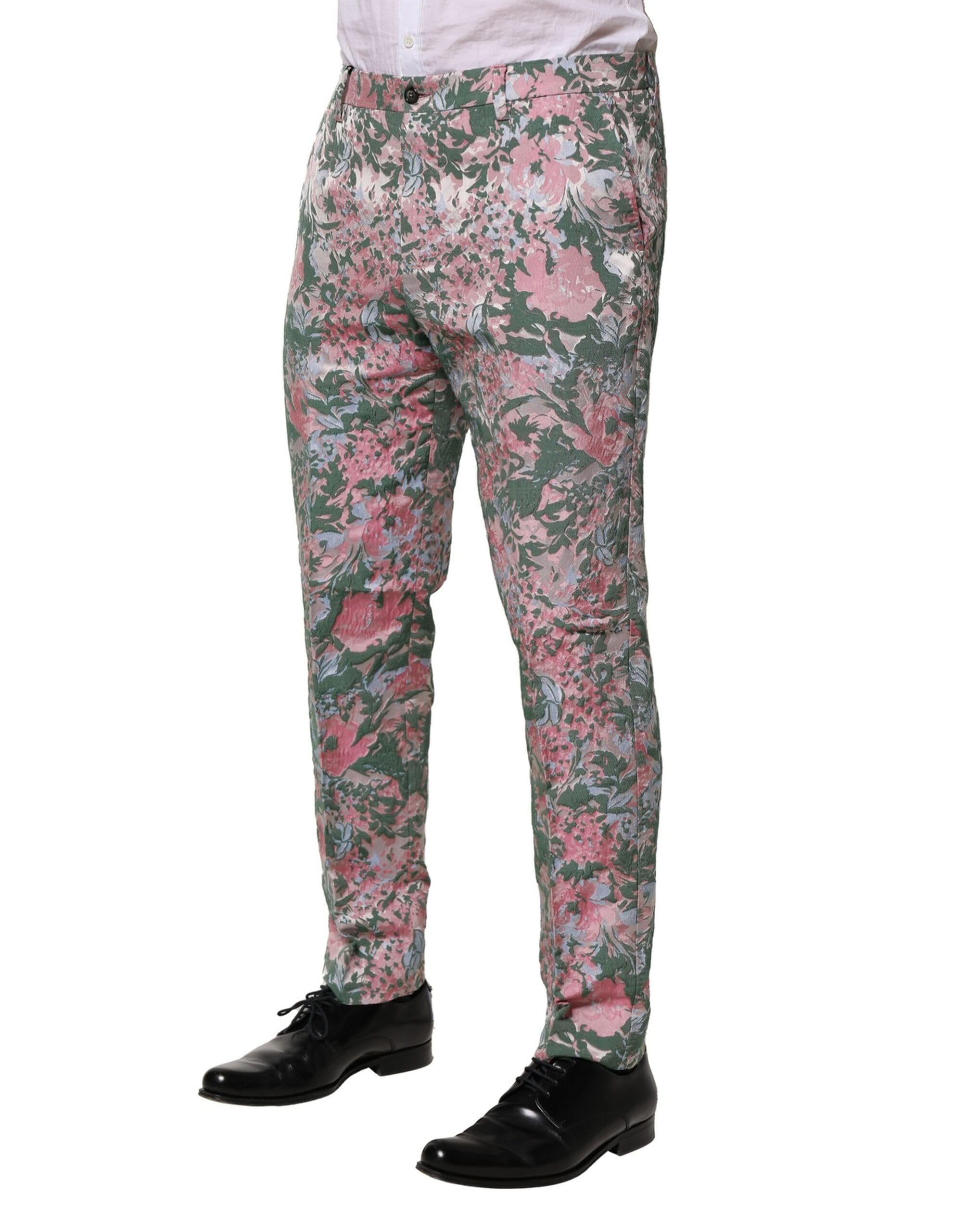 Dolce & Gabbana Floral Jacquard Men's Pants