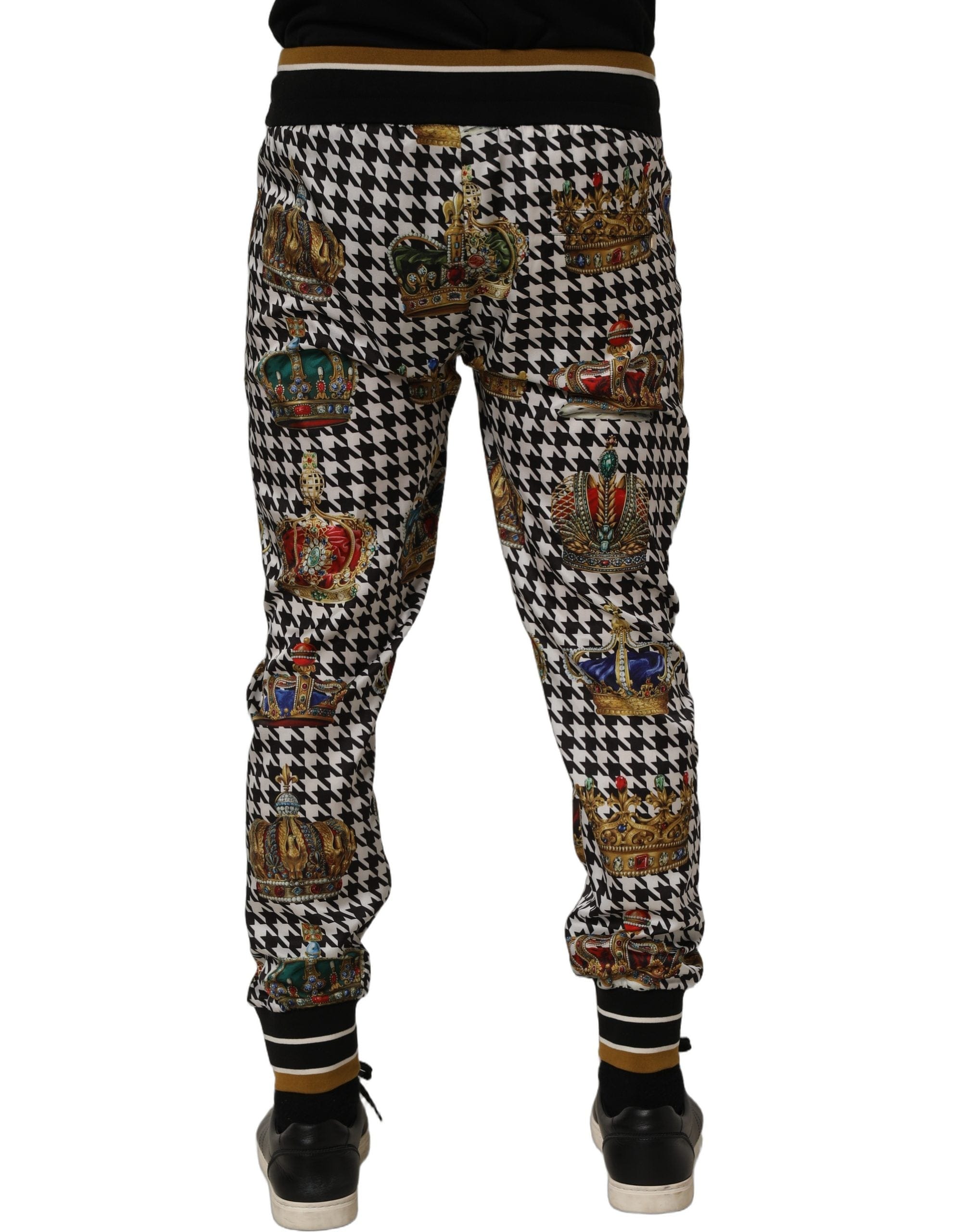 Dolce & Gabbana Houndstooth Crown Men SweatMen's Men's Pants