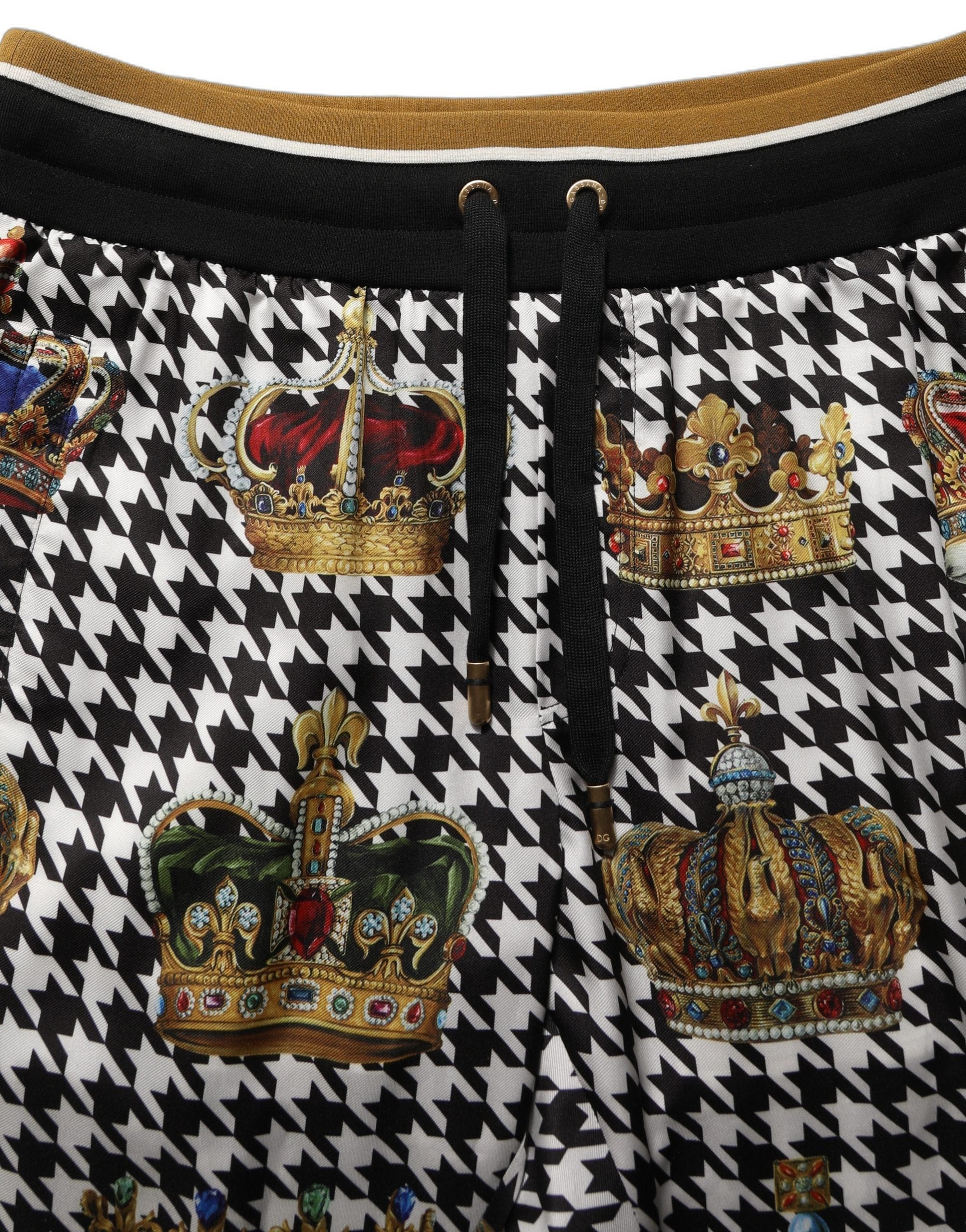 Dolce & Gabbana Houndstooth Crown Men SweatMen's Men's Pants