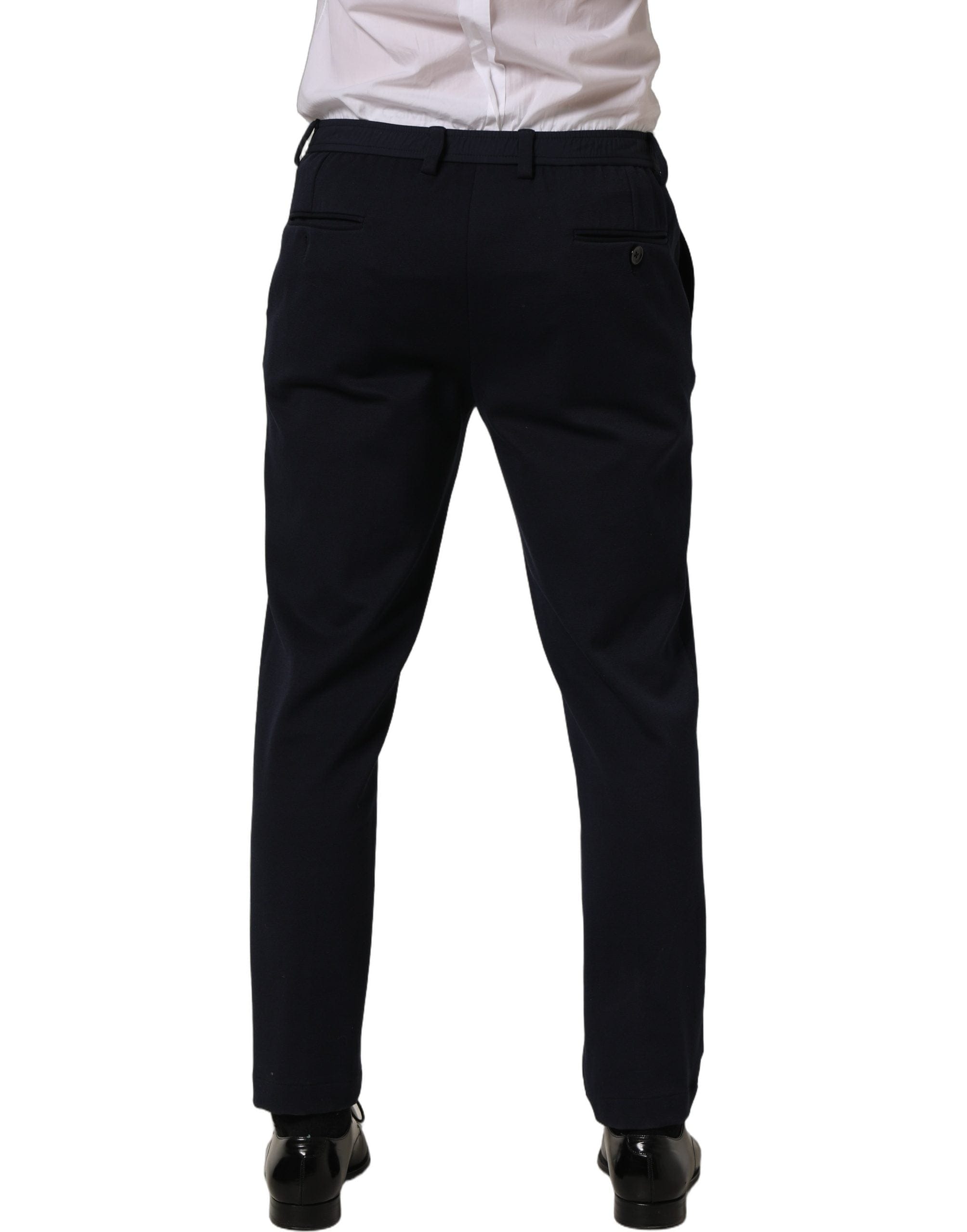 Dolce & Gabbana Cotton Tape Leg Dress Trouser Men's Pants