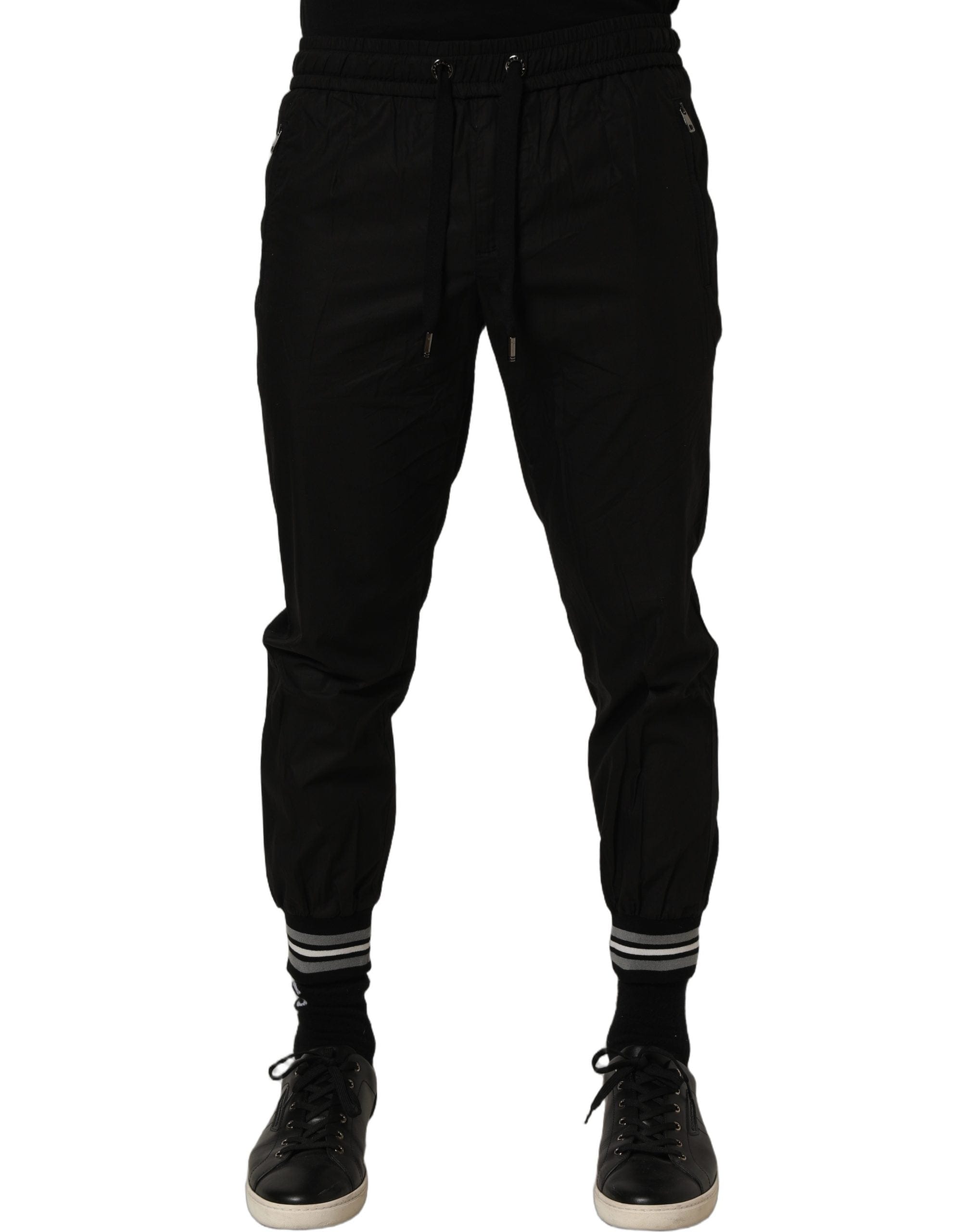 Dolce & Gabbana Cotton Mid Waist Jogger SweatMen's Men's Pants