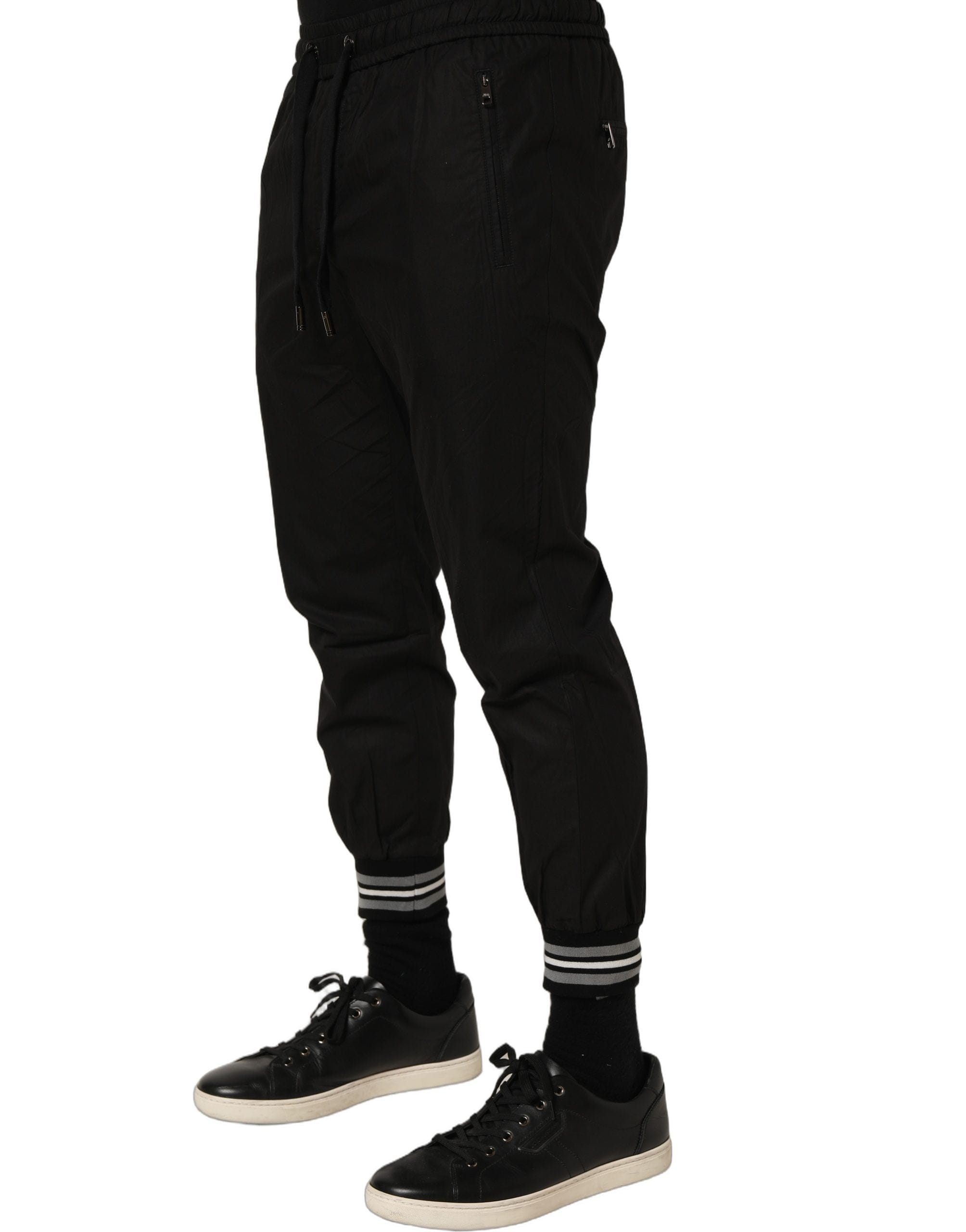 Dolce & Gabbana Cotton Mid Waist Jogger SweatMen's Men's Pants