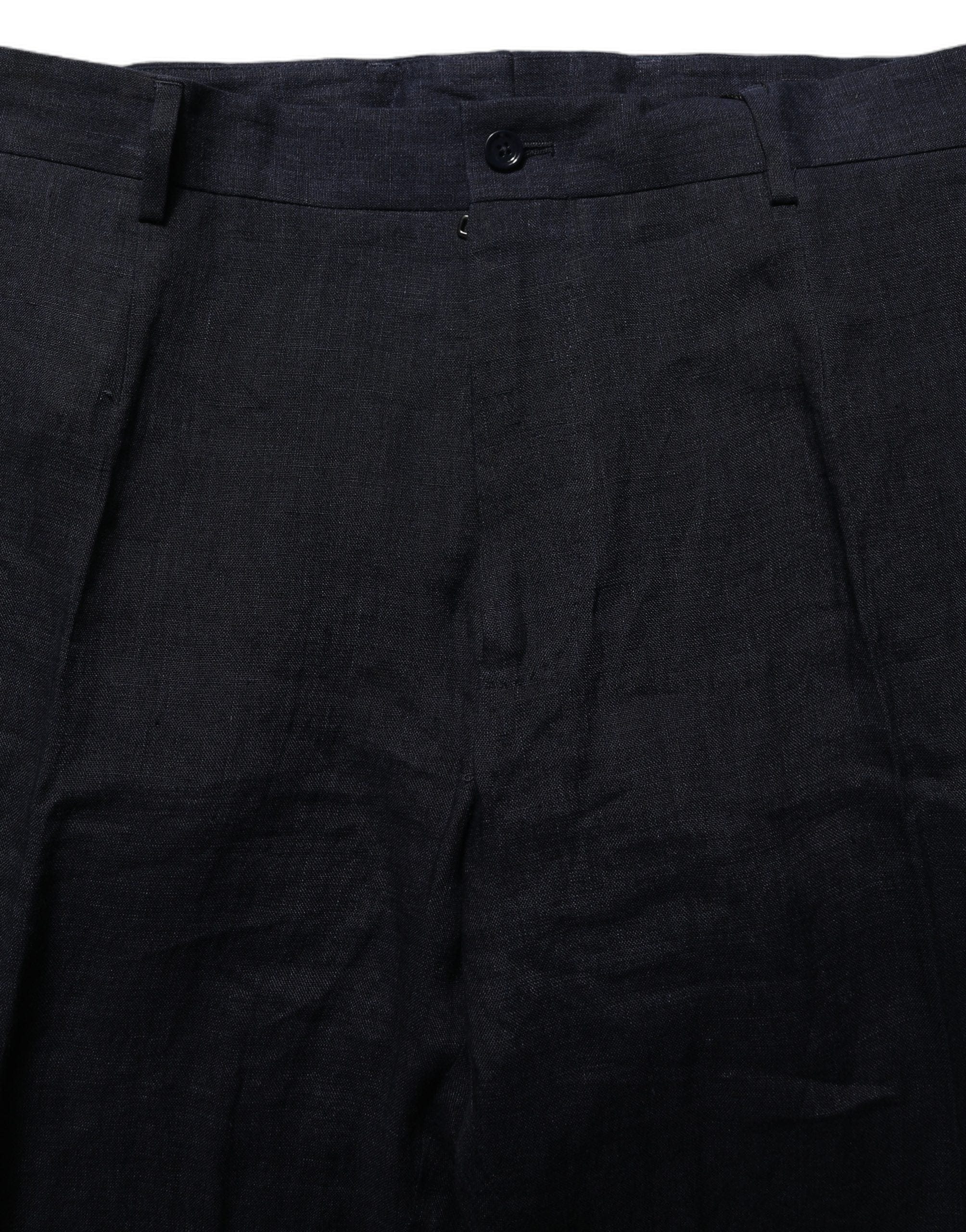 Dolce & Gabbana Linen Straight Leg Dress Trouser Men's Pants