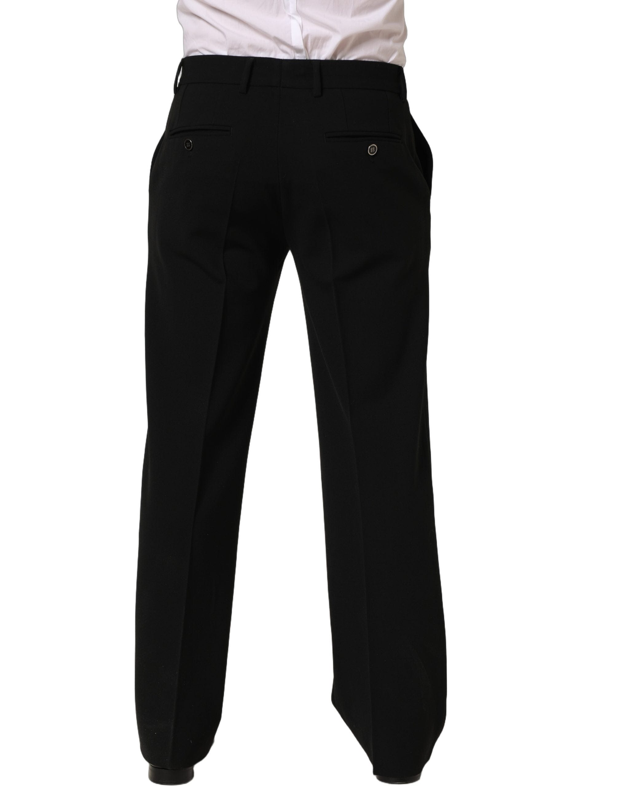 Dolce & Gabbana Wool Straight Men Dress Trouser Men's Pants