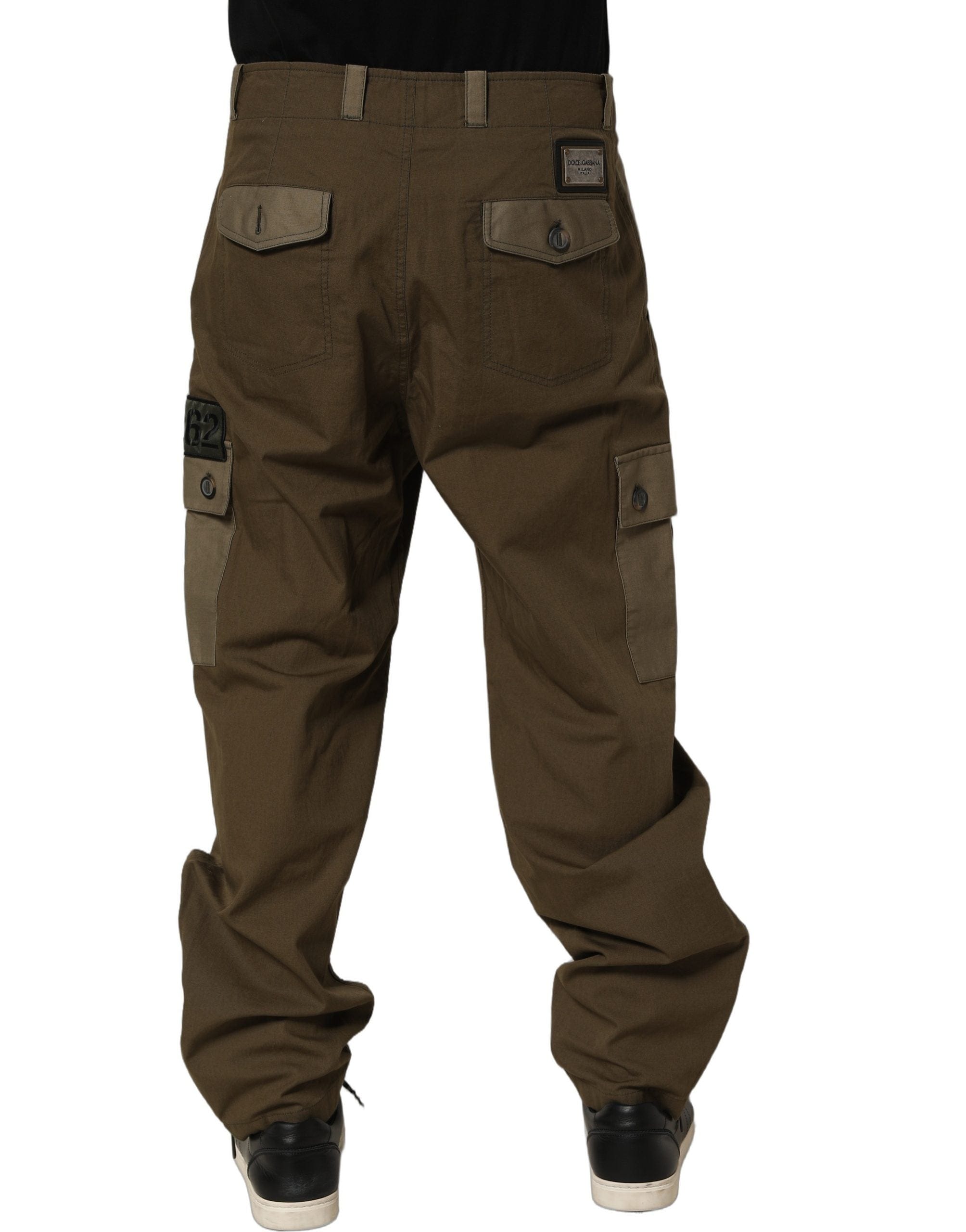 Dolce & Gabbana Mid Waist Straight Cargo Trouser Men's Pants