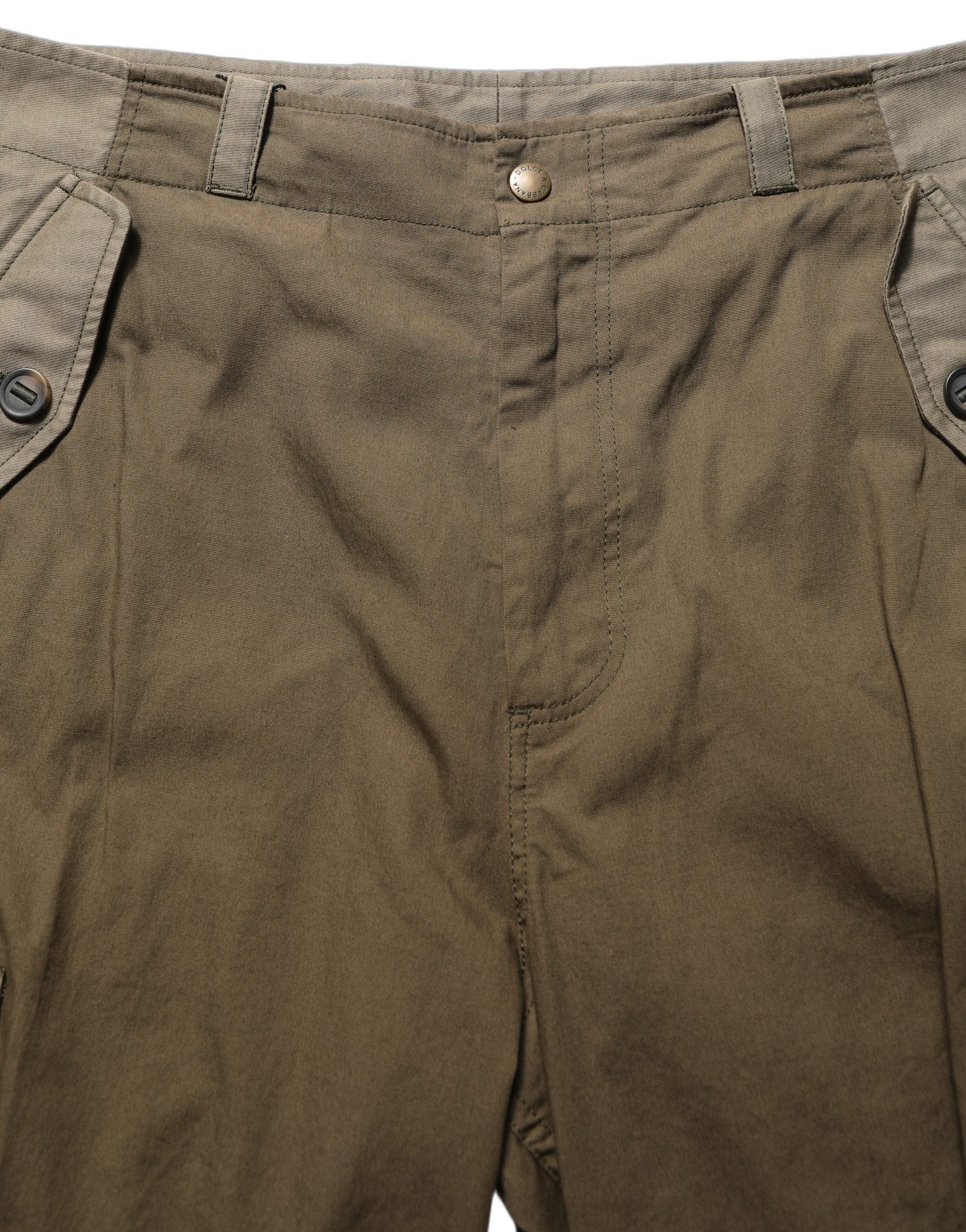 Dolce & Gabbana Mid Waist Straight Cargo Trouser Men's Pants