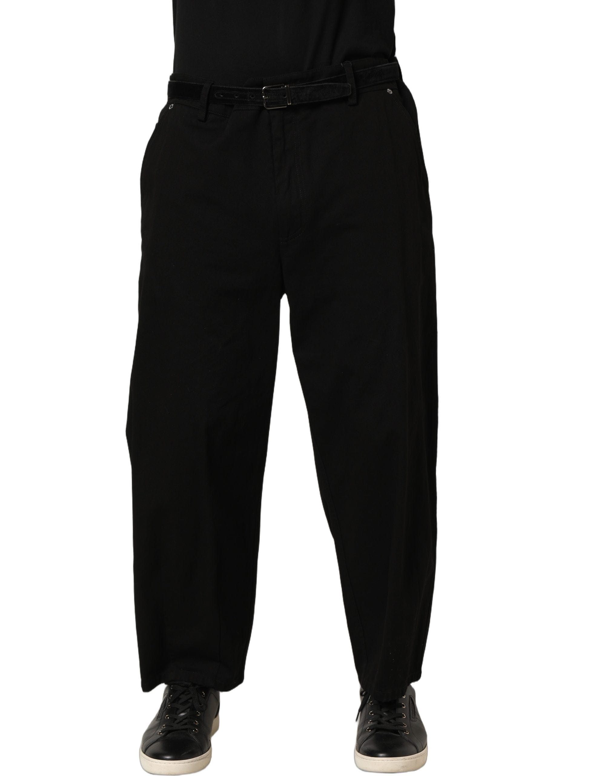 Dolce & Gabbana Mid Waist Straight Men Trouser Men's Pants