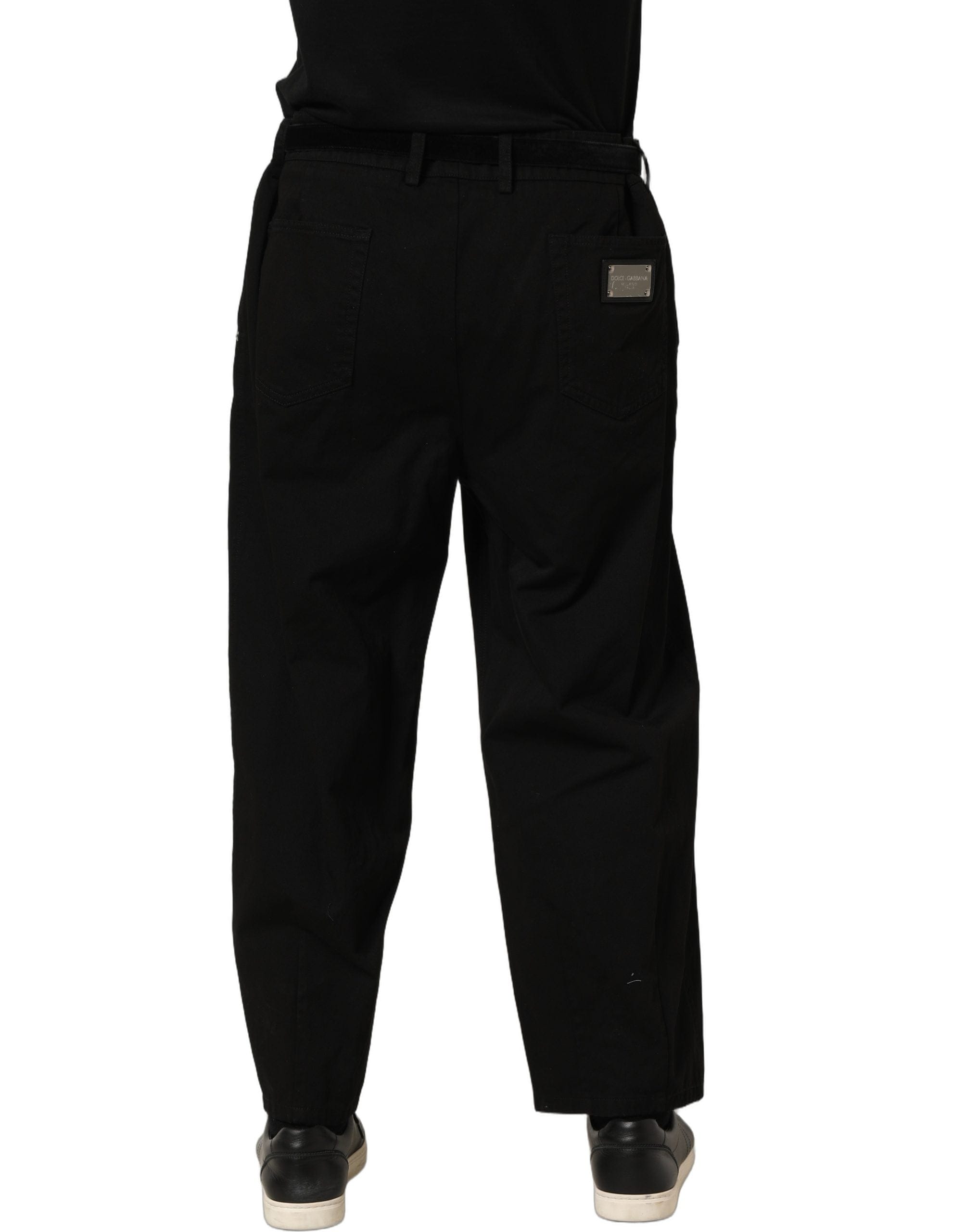 Dolce & Gabbana Mid Waist Straight Men Trouser Men's Pants