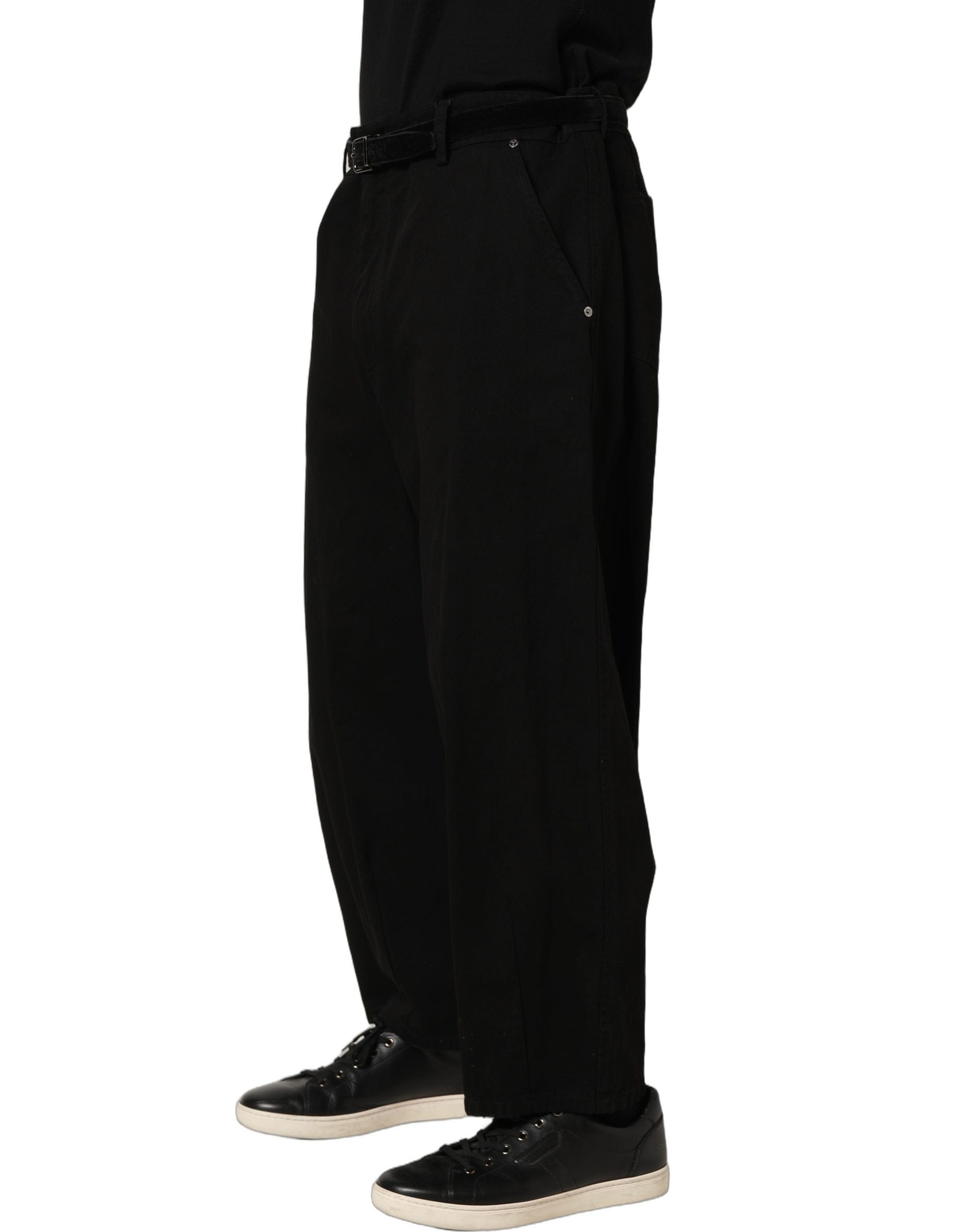 Dolce & Gabbana Mid Waist Straight Men Trouser Men's Pants